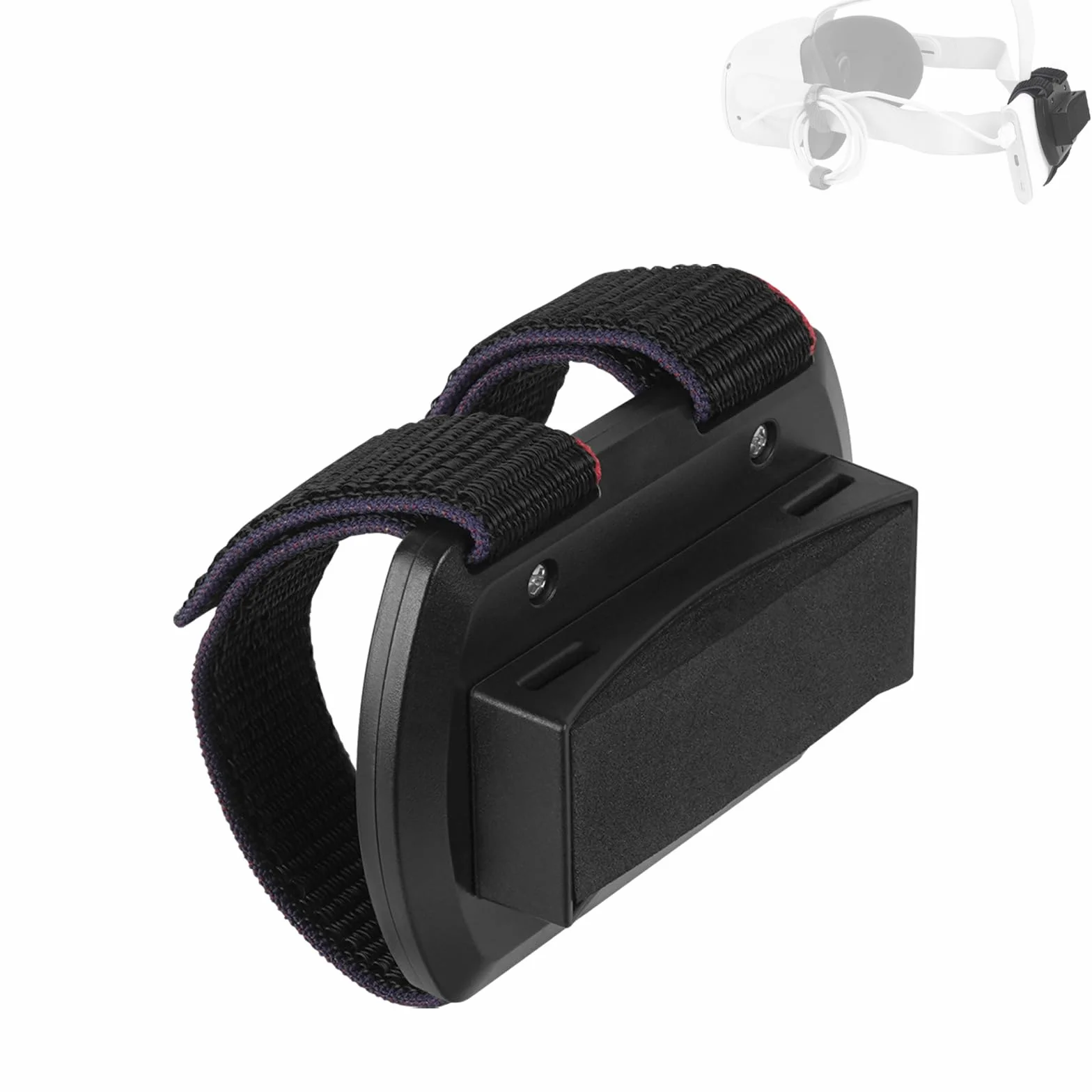 Geekria Pasek na baterię kompatybilny z Meta Q3, HTC Vive Deluxe, uchwyt mocujący do ładowarki VR
