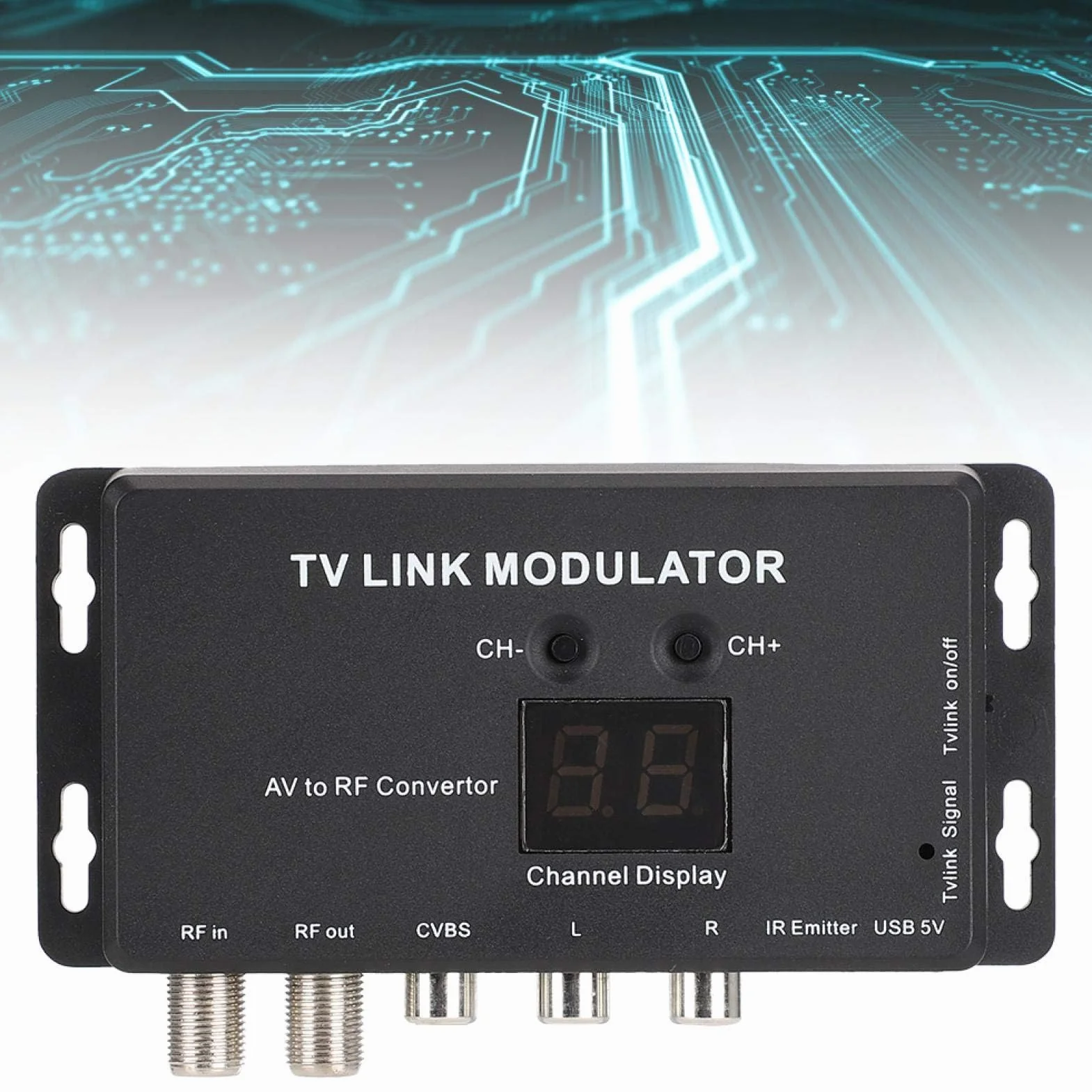 Modulator UHF TM70 TV-LINK Konwerter AV na RF Przedłużacz IR PAL/NTSC