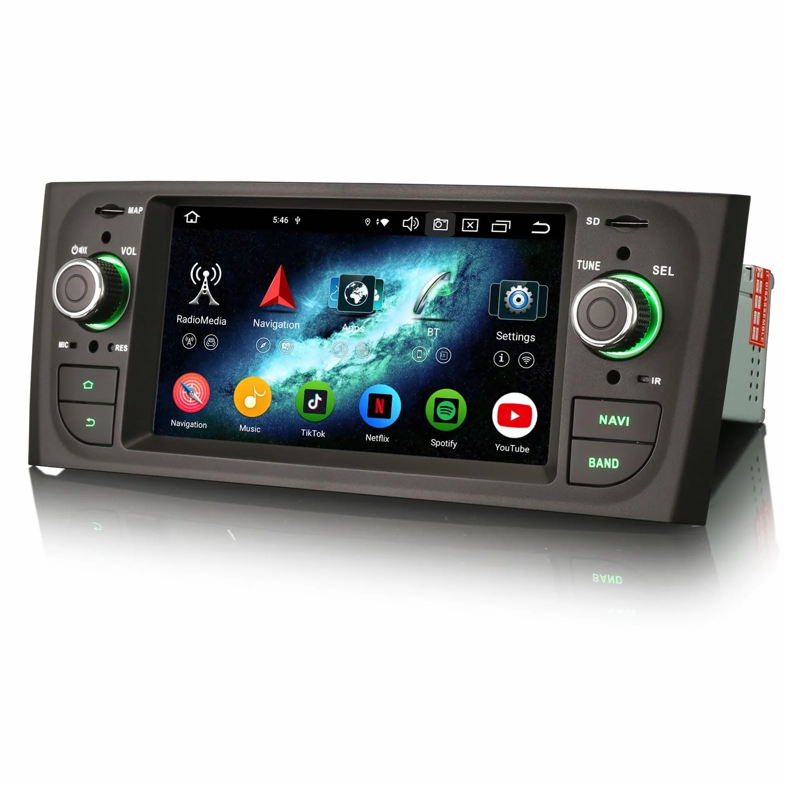 Radio samochodowe Android 14 8-rdzeniowy 4 GB RAM 64 GB ROM GPS Bluetooth CarPlay dla FIAT Grande Punto Linea