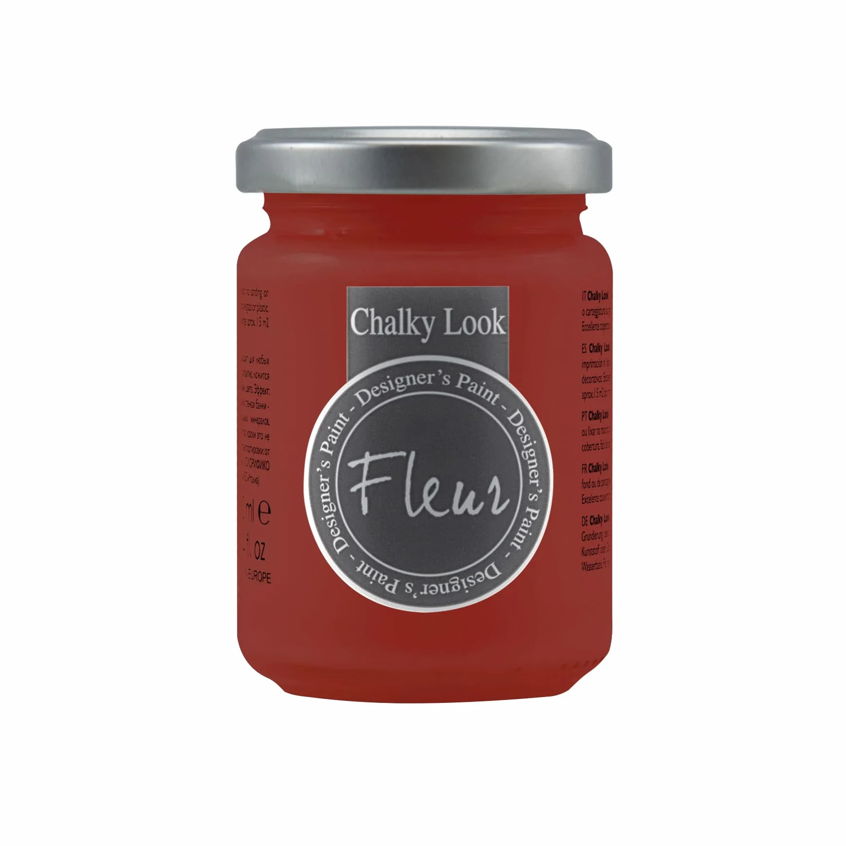 Fleur Paint 12021 - farba mineralna na bazie wody, 130 ml, kolor: Cherry Lips
