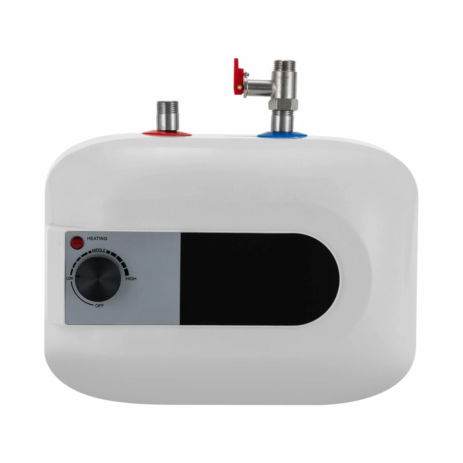 Elektroniczny podgrzewacz wody, 1500 W, 30-65°C, zbiornik wody IPX4, bojler 0,75 MPa, bojler dolny 6 l