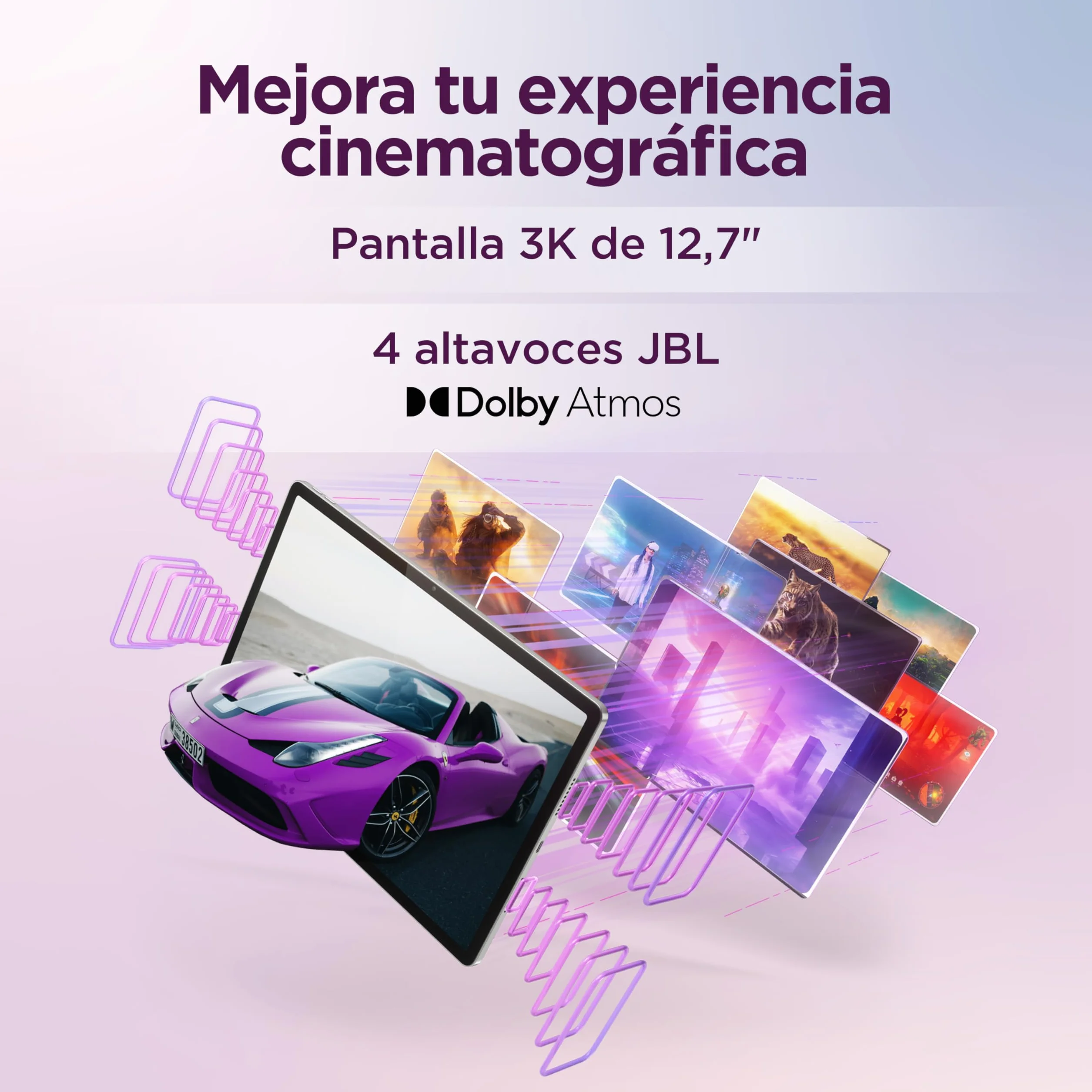 Lenovo Idea Tab Pro tablet 12,7" 3K (MediaTek Dimensity 8300, 8 GB RAM, 256 GB UFS 4.0, 144 Hz, Wi-Fi 6E, Bluetooth 5.3, Android 14), szary, w zestawie klawiatura + długopis