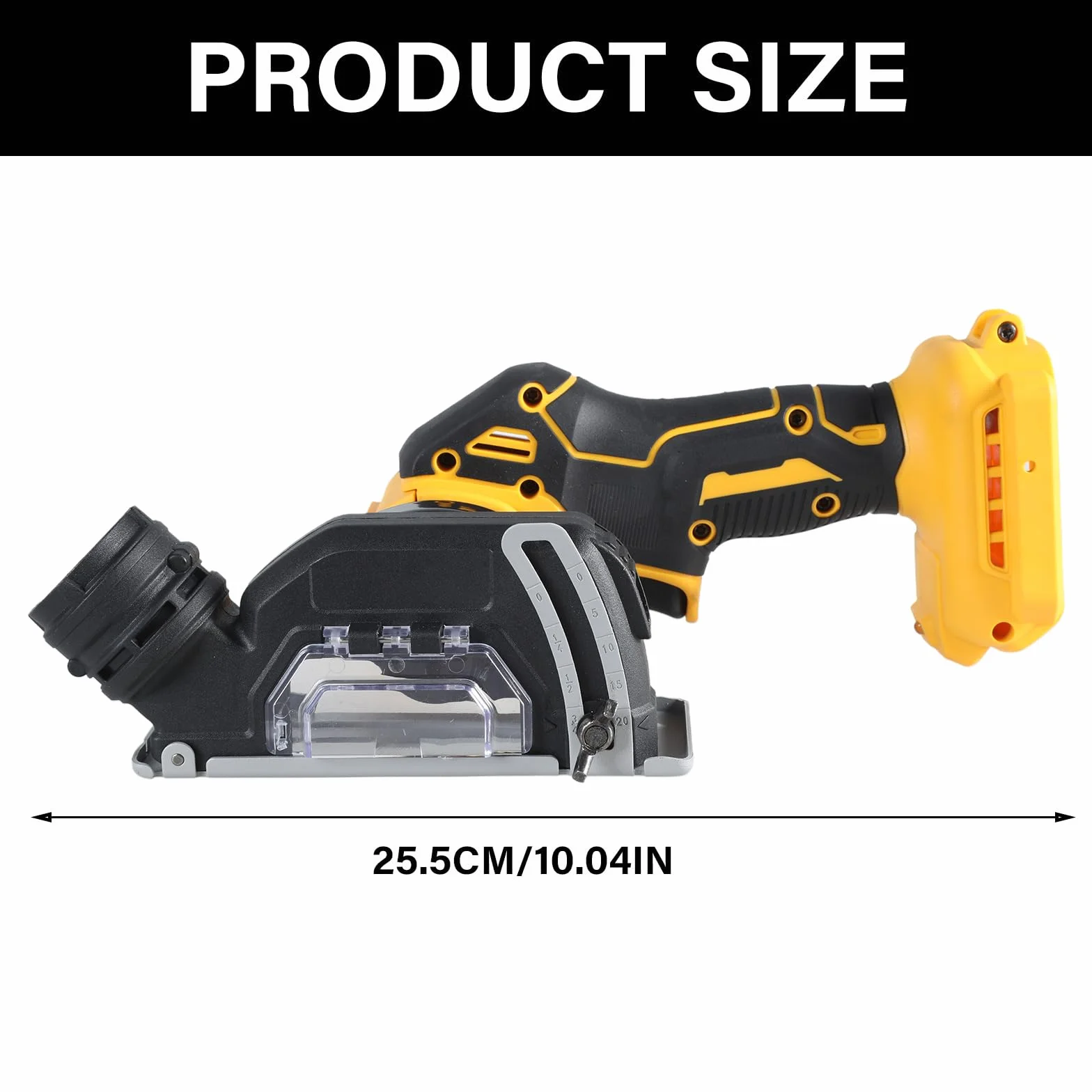 Mała akumulatorowa szlifierka kątowa, bezszczotkowa szlifierka 20 V 550 W, do cięcia, polerowania i ostrzenia, 76 mm, 20 000 obr/min