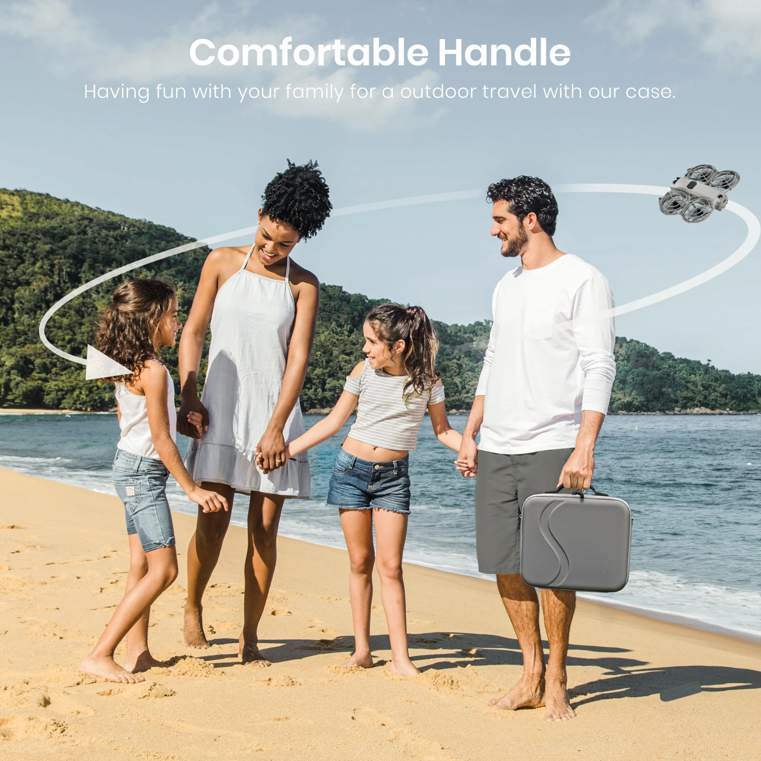 STARTRC Przenośna Torba Ochronna z PU dla DJI Neo 2 Fly More Combo – Etui na Drona