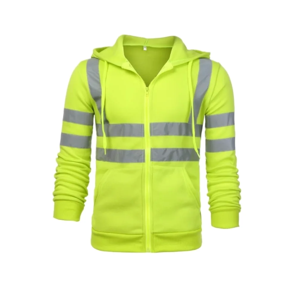 Odblaskowa Kamizelka Bezpieczeństwa Na Rowerze Odblaskowe Kurtki Ochronne Z Kieszeniami Ciepła Zimowa Kamizelka Do Prac Budowlanych Męska(Yellow,4XL)