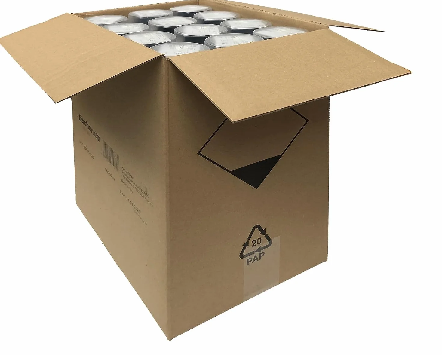 Fischer 12 sztuk pianki poliuretanowej PUP W 750 ml, do układania ram, drzwi i okien, stosowania z pistoletem