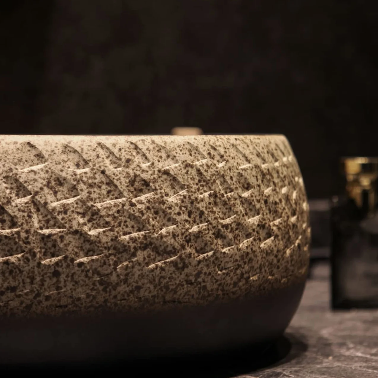Umywalka Nablatowa W Stylu Vintage, Okrągła Miska Umywalkowa Do Łazienki, Umywalka Ceramiczna Nablatowa Z Porcelany, Kranem I Odpływem Automatycznym