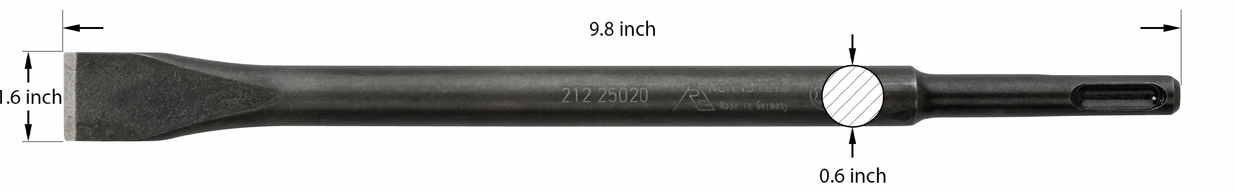212 25020 dłuto płaskie SDS-plus
