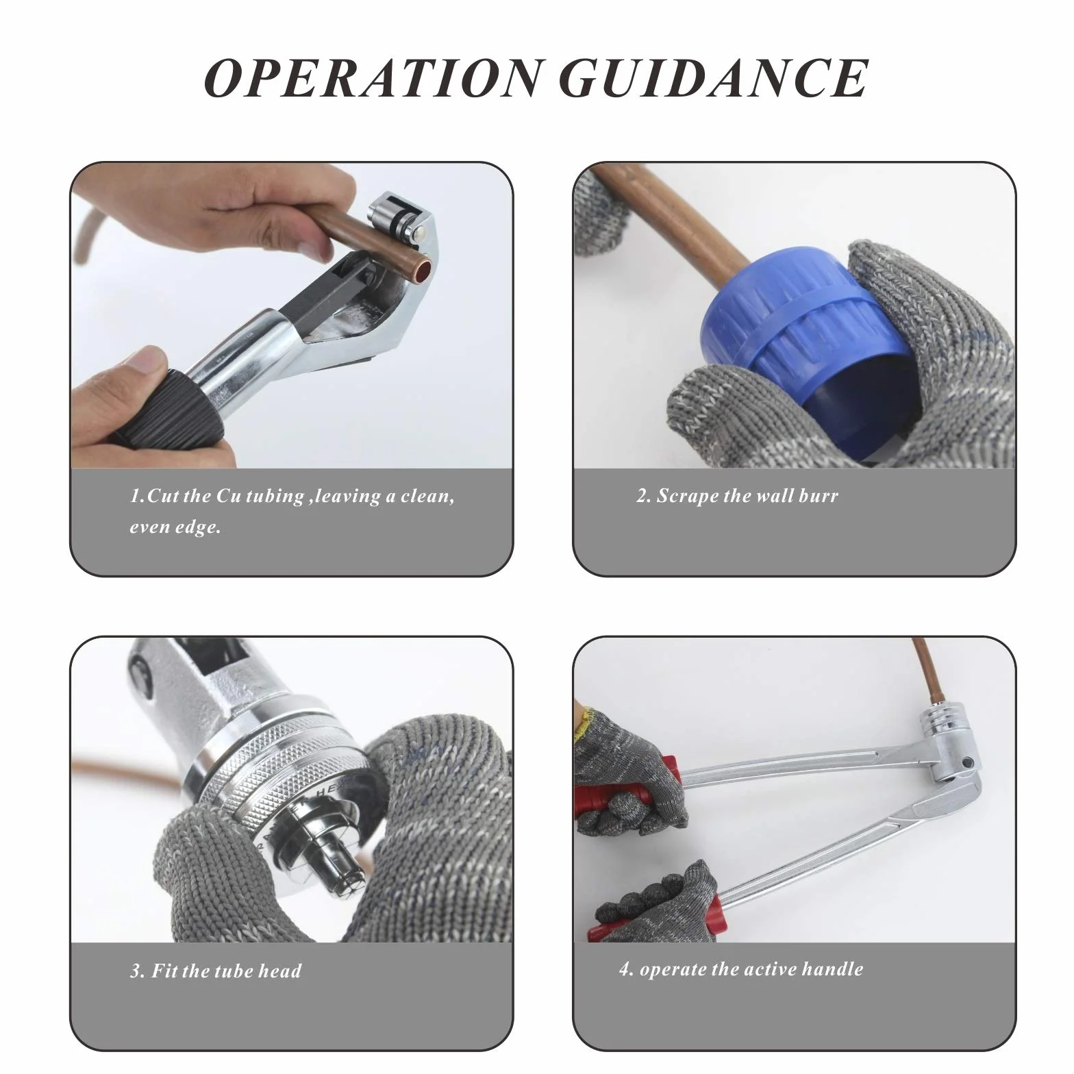 ZEFS-ESD Hydraulic Tools Zestaw narzędzi do rozszerzania rur miedzianych, narzędzie do rozszerzania rur z obcinakiem do rur i narzędziem do gratowania szczypiec hydraulicznych 3/8 do 1-1/8 cala
