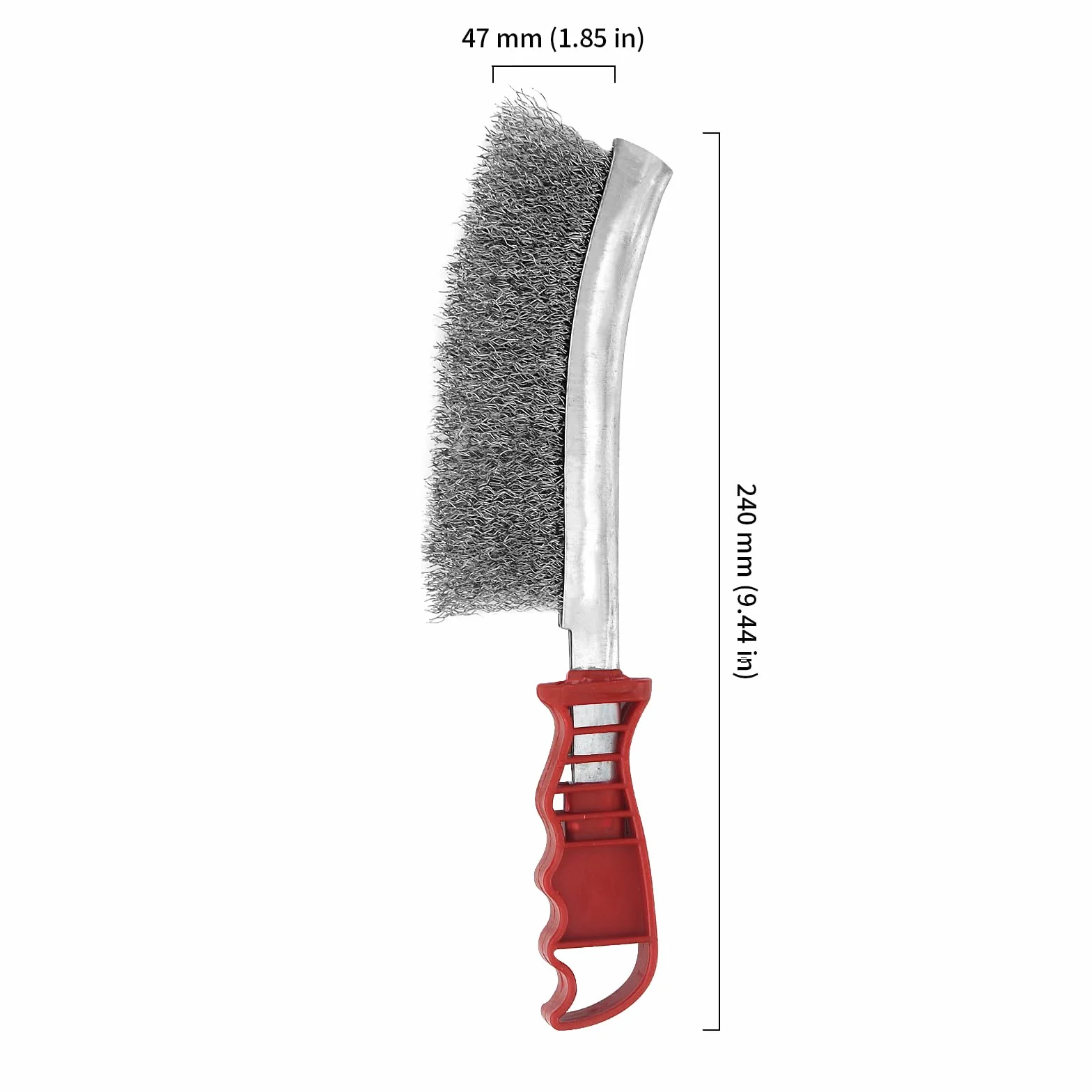 6 sztuk szczotek ze stali nierdzewnej, 240 x 47 mm, szczotka druciana ze stali nierdzewnej, zestaw szczotek drucianych, szczotka stalowa do czyszczenia rdzy ?u?la spawalniczego
