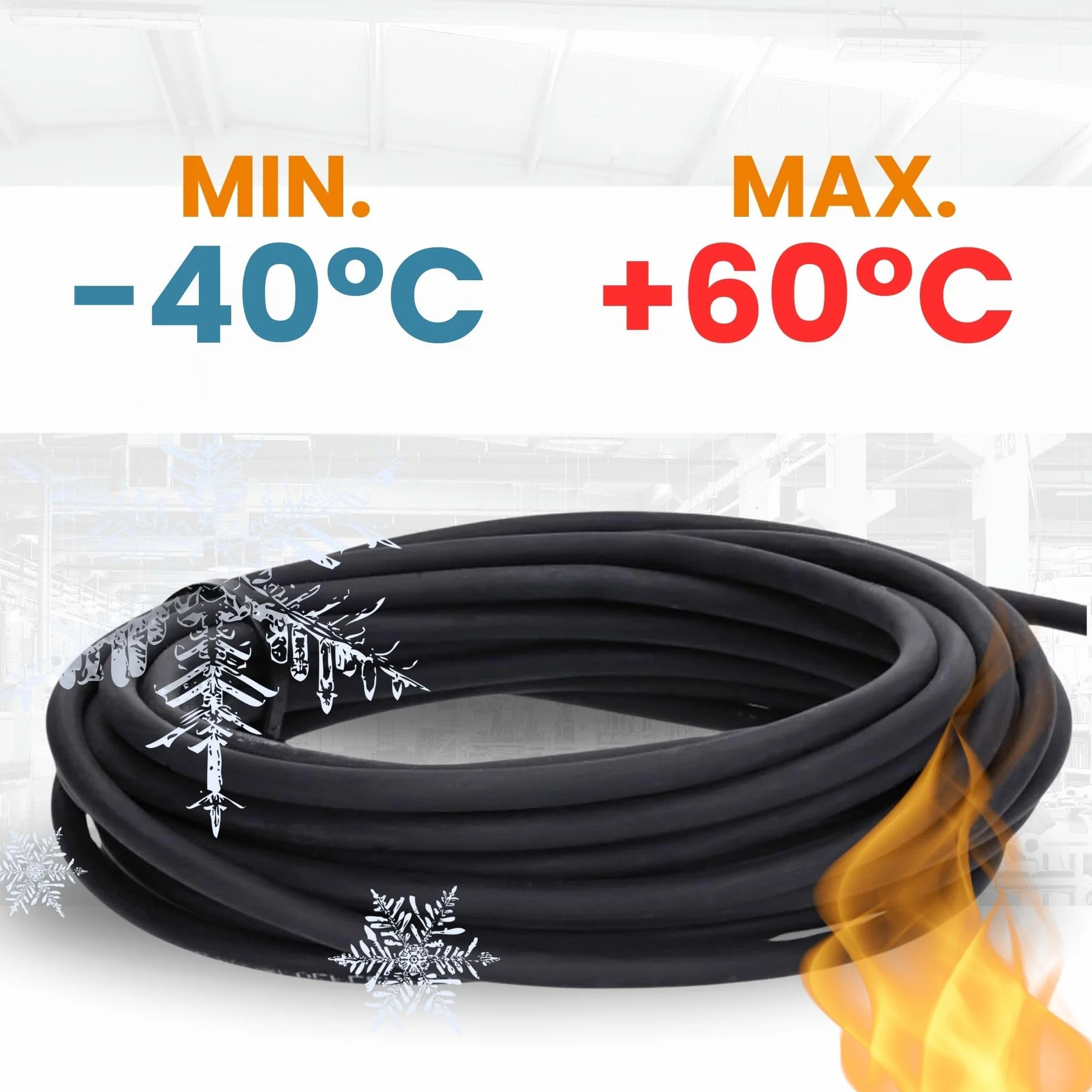Lapp 10m Kabel Gumowy H07RN-F 7G1,5 - Elastyczny Przewód Zasilający | Przewód przyłączeniowy odporny na UV i olej, 7x1,5 mm², do użytku na zewnątrz, budowy oraz maszyn, trudnopalny