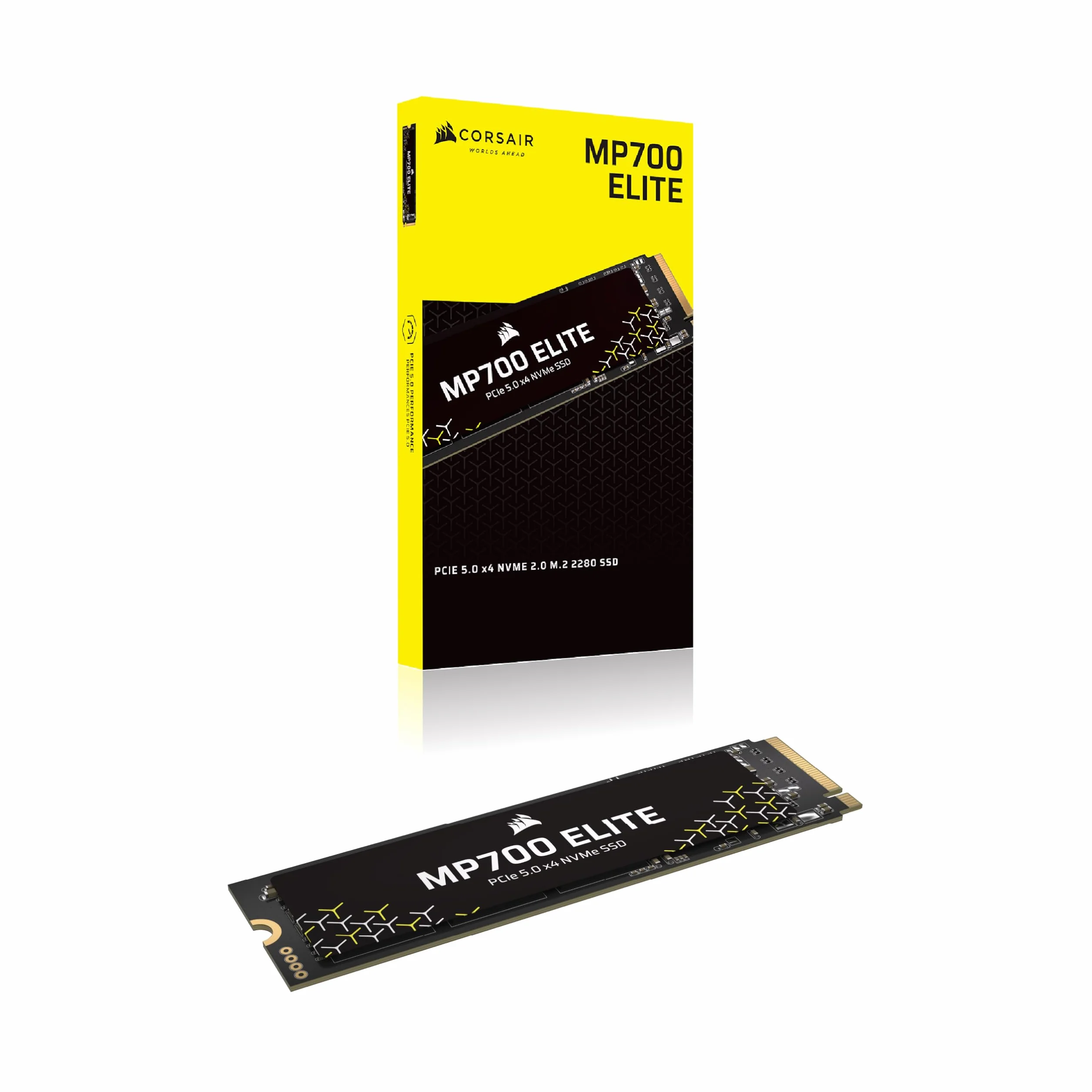 CORSAIR MP700 ELITE 1TB PCIe 5.0 x4 NVMe SSD M.2 2280 10000 MB/s Czarny