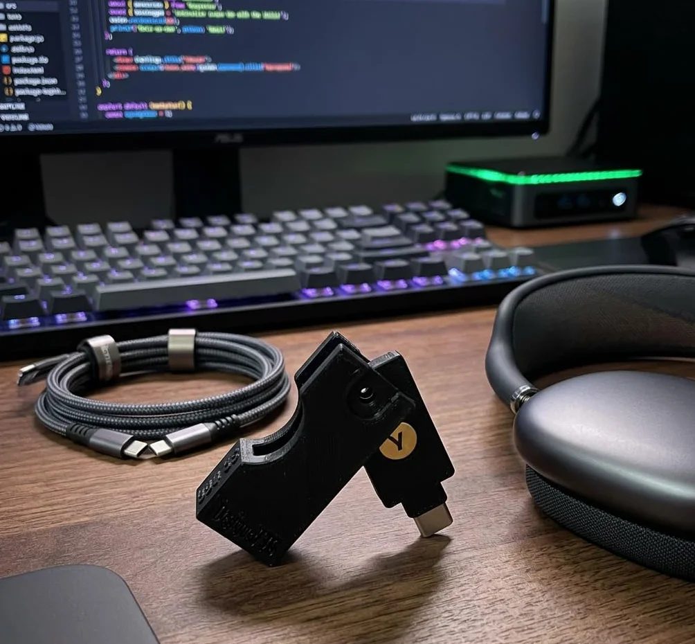 Yubikey etui ochronne z klapką uchwyt na klucze (5 NFC / 5C NFC)