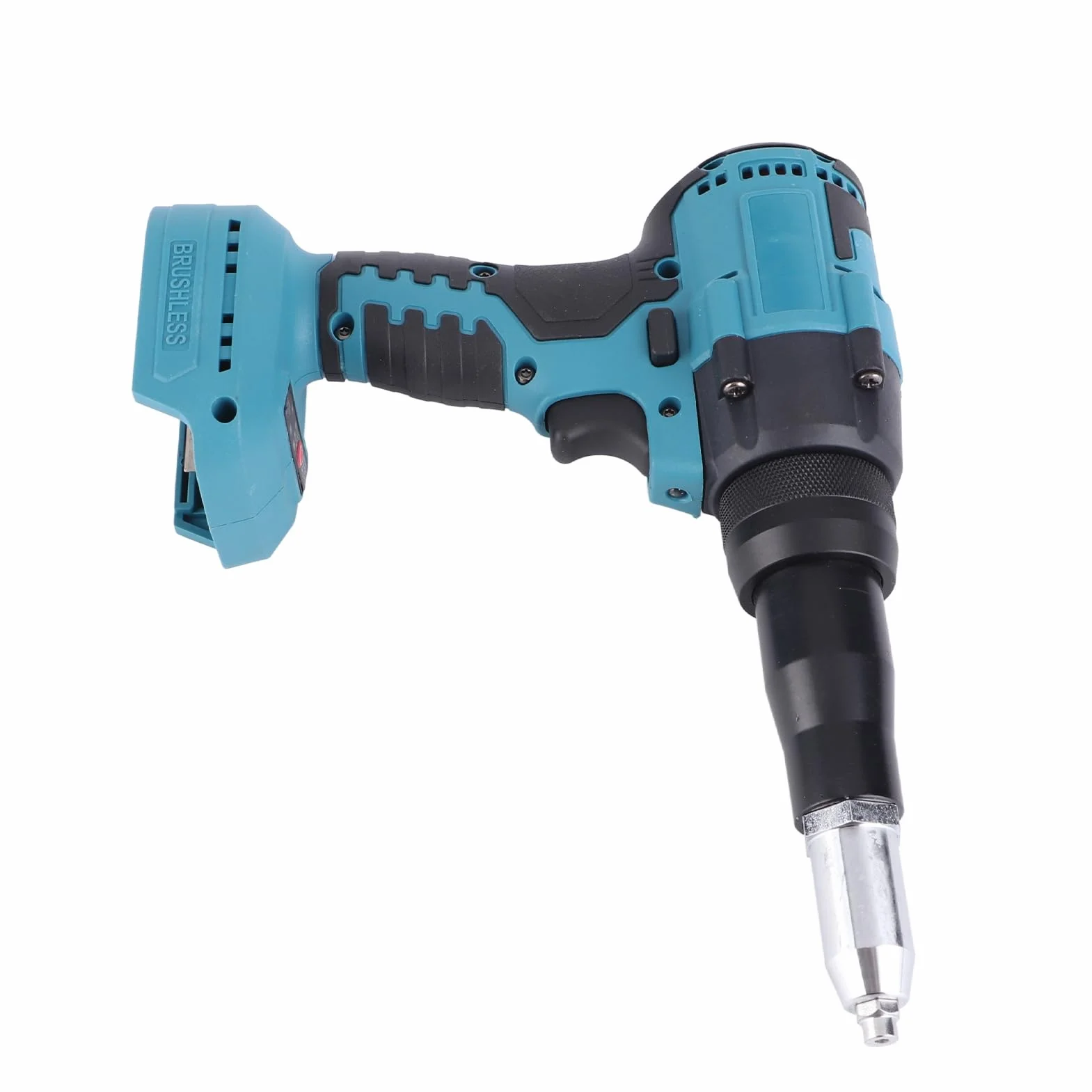 Bezszczotkowy Elektryczny Pistolet do Nitów, Elektryczny Pistolet do Nitów 18 V, Bezprzewodowy Bezszczotkowy Elektryczny Pistolet do Nitów LED Automatyczne Narzędzie Ręczne do