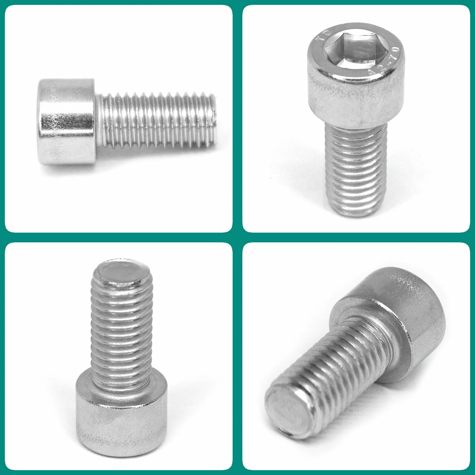 PRIOstahl Śruby cylindryczne z gniazdem sześciokątnym śruby z pełnym gwintem śruby sześciokątne - 10 sztuk rozmiar: M6 x 20 mm DIN912 IS04762-A2-70 Śruby do budowy maszyn i mebli, nierdzewne ze stali
