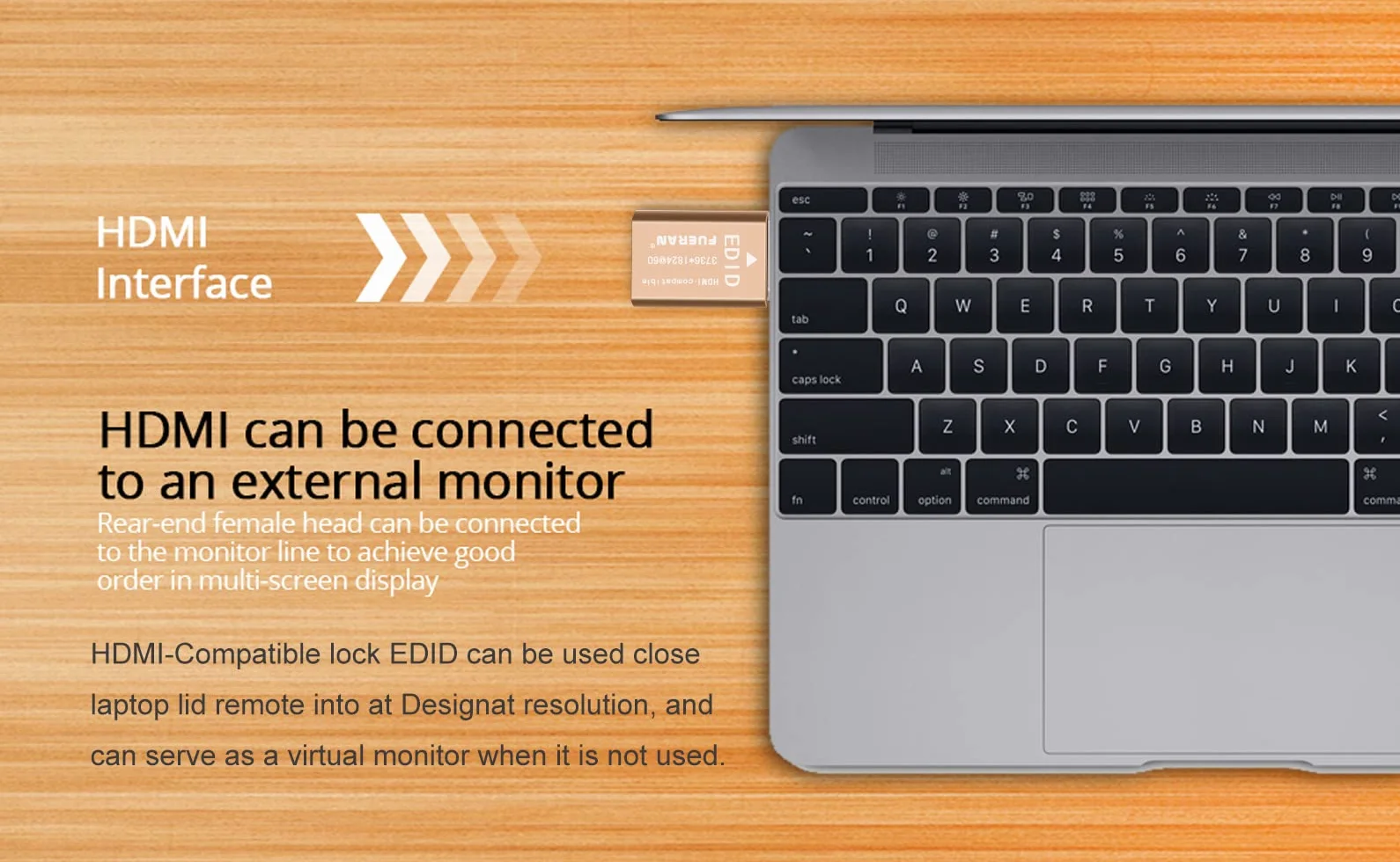 Emulator EDID HDMI Pass-Through 1024x768@60Hz do splitterów wideo
