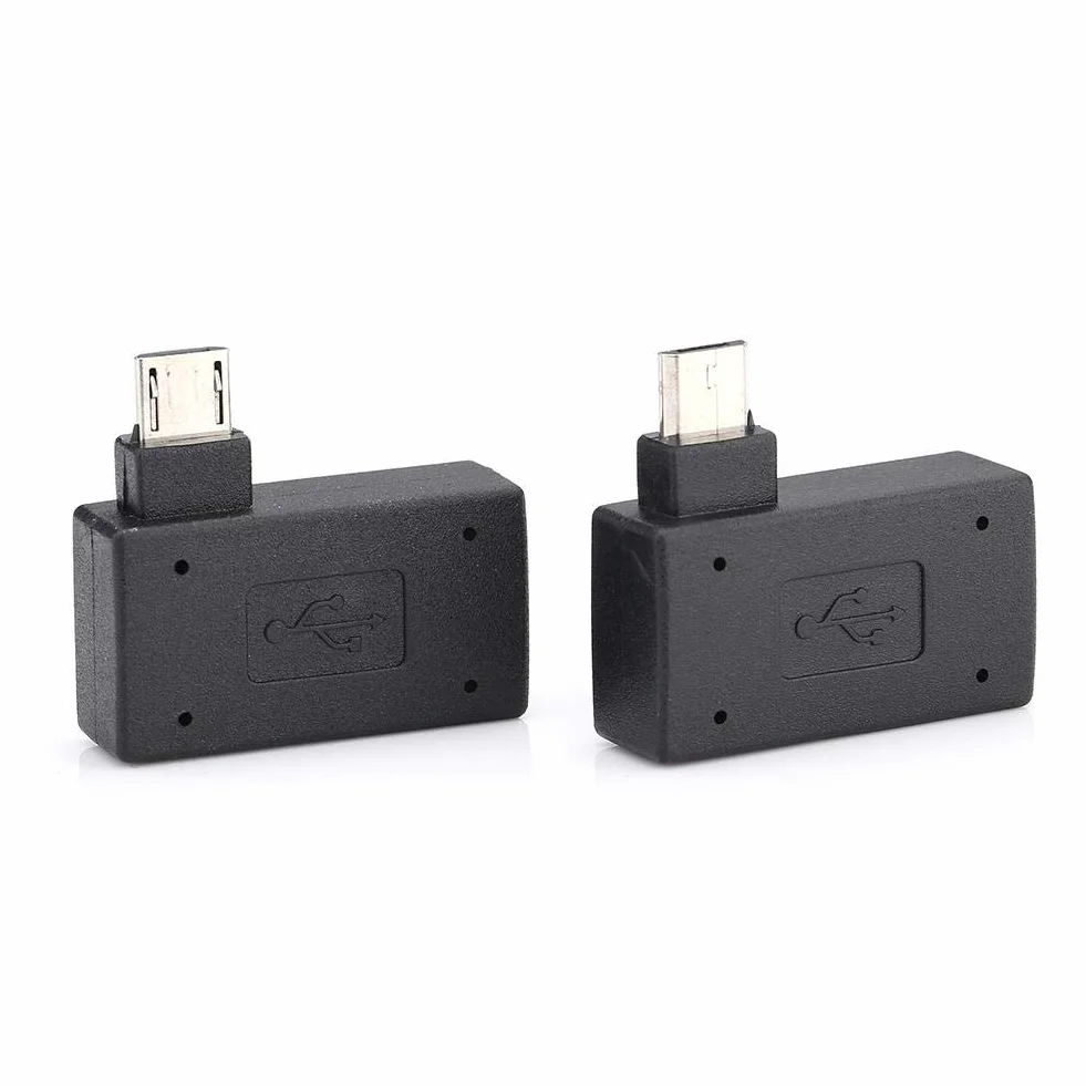 Adapter Mini USB 2.0 OTG 90 stopni konwerter gniazdo do Micro USB
