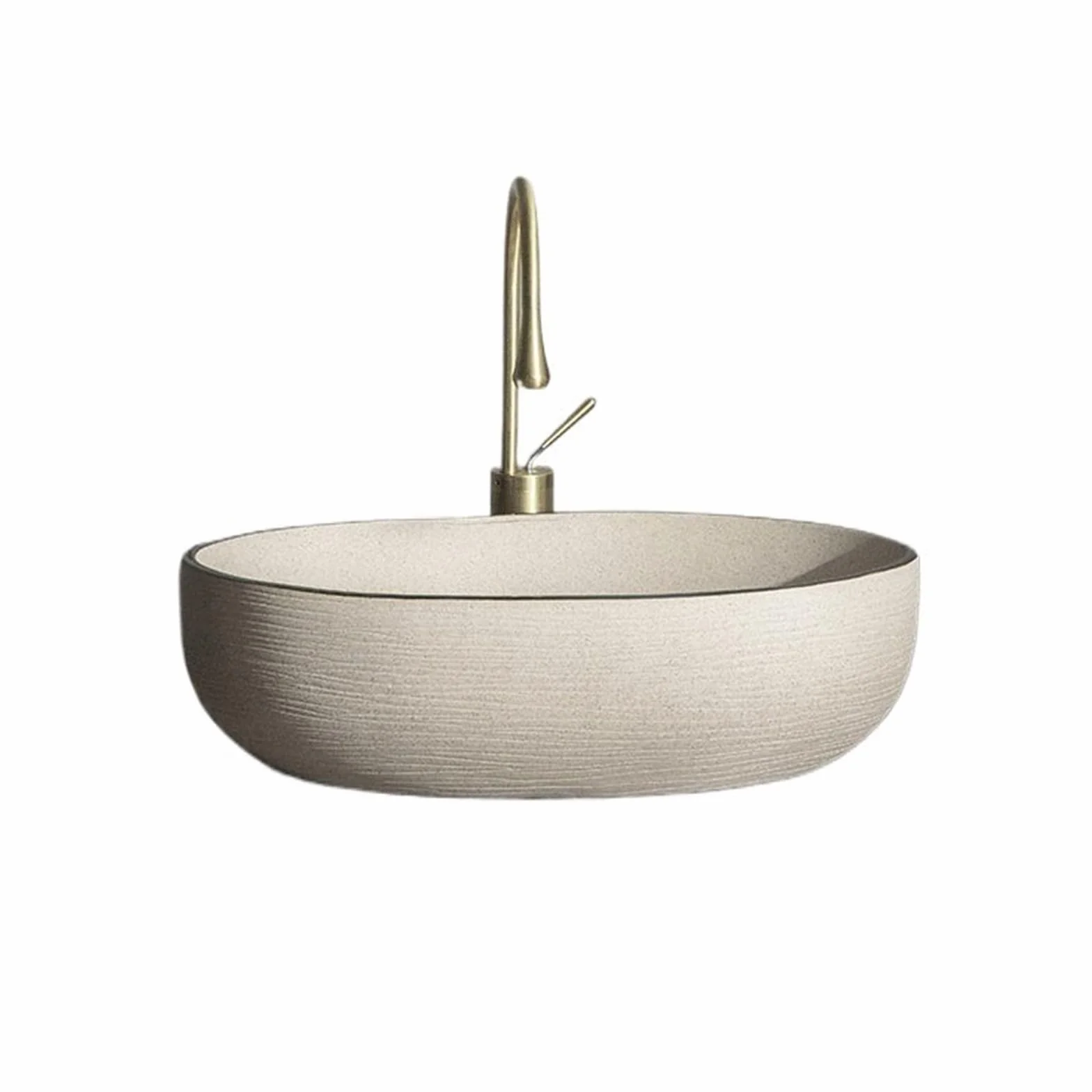 Umywalka Nablatowa, Owalna, W Stylu Retro Minimalistycznym, Umywalka Nablatowa, Ceramiczna, Do Użytku Domowego, Umywalka Balkonowa,