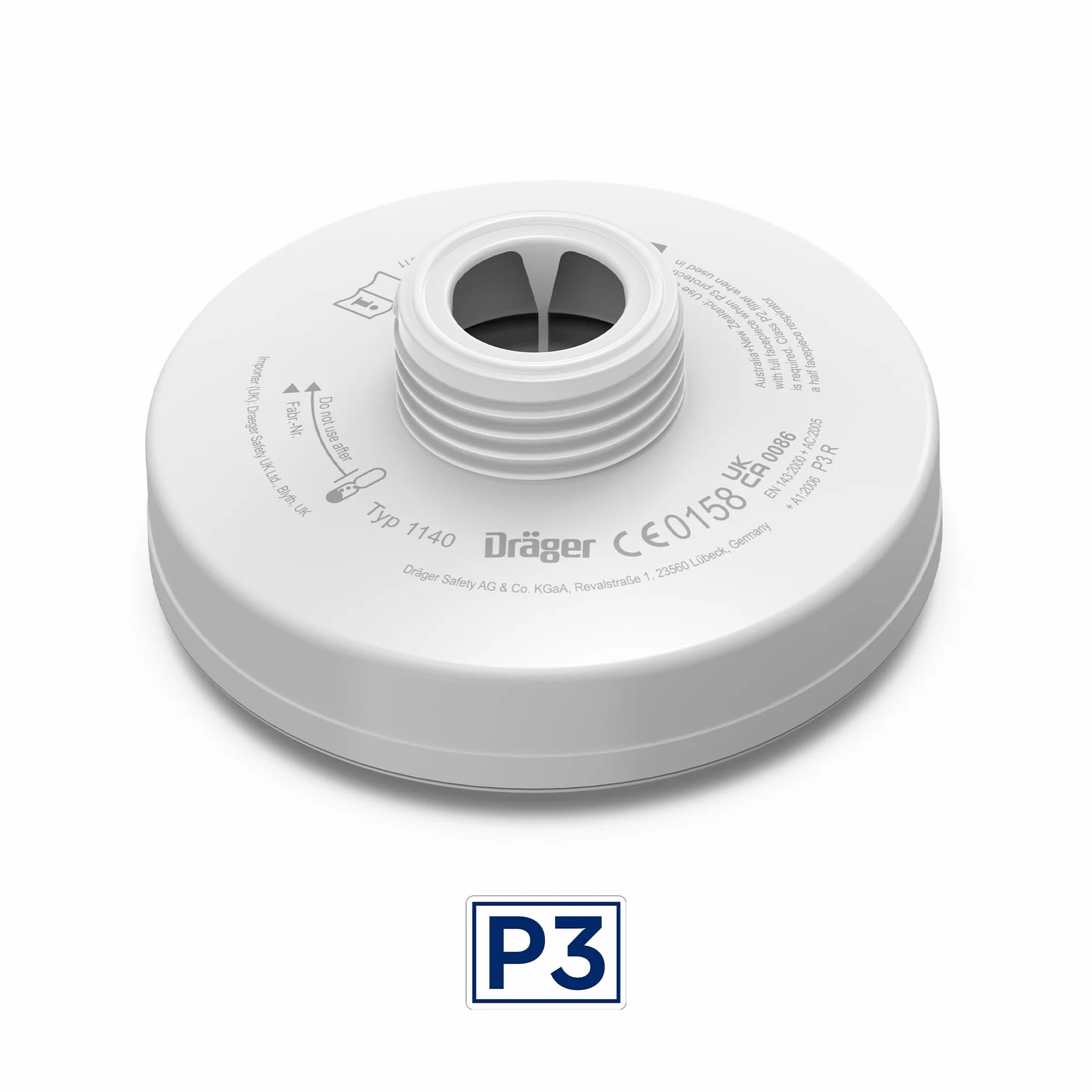 Dräger X-plore Rd40 filtr cząstek stałych 1140 P3 R do aerozoli/cząstek stałych