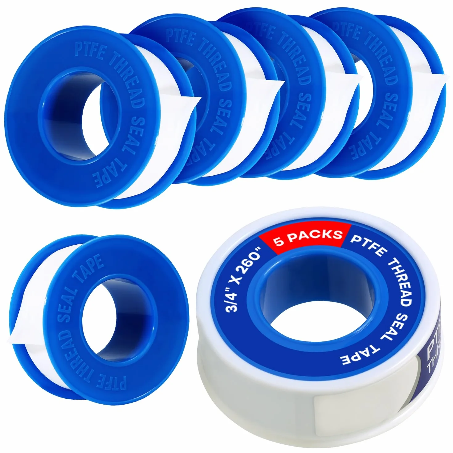 Everflow Taśma uszczelniająca serii 812-5, biała, 3/4"