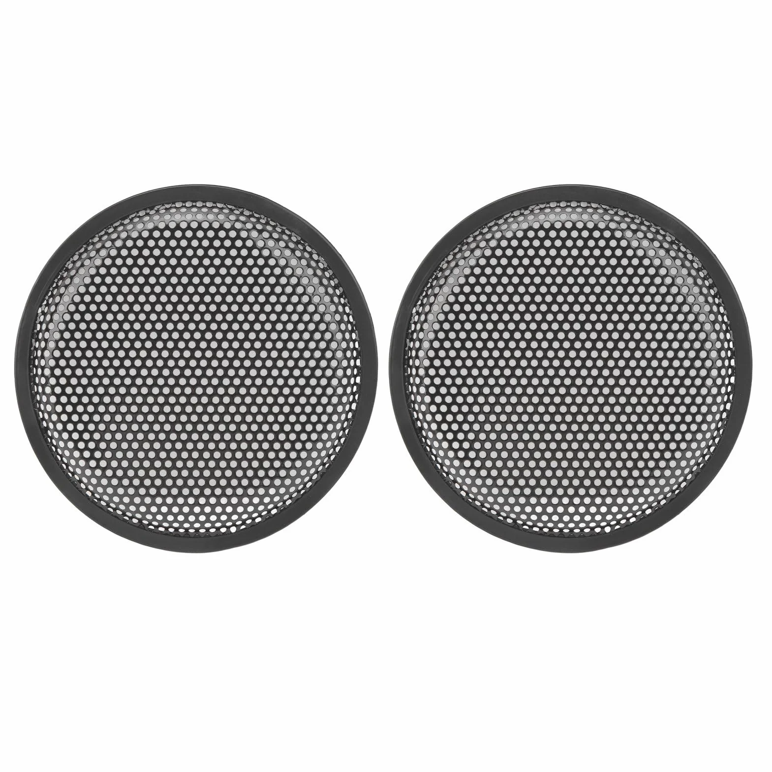 Jadeshay 8 cali uniwersalne kratki głośników, 2 sztuki osłona głośnika samochodowego RV czarna ABS metal żelazo subwoofer siatka