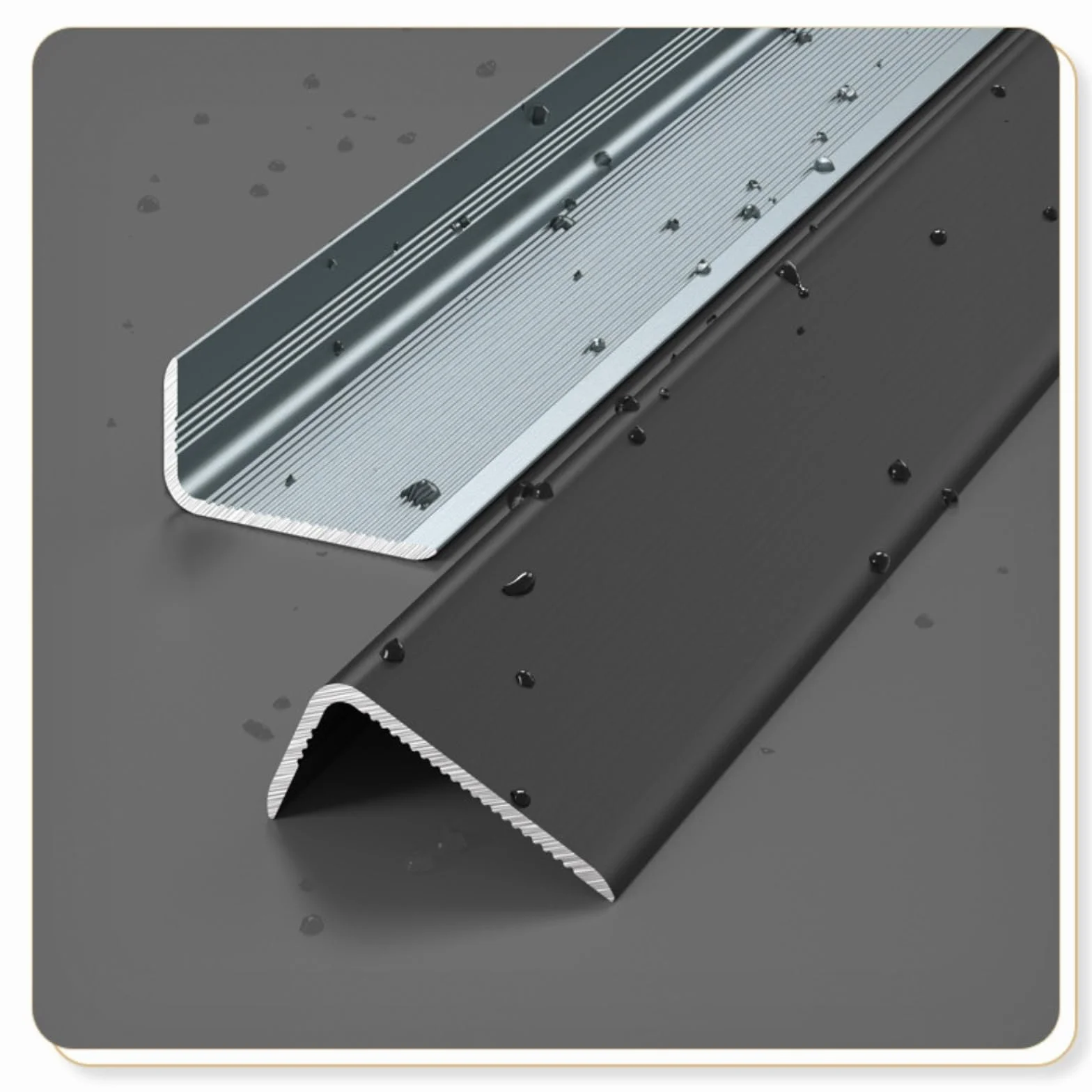 Wykończenie krawędzi płytki z anodyzowanego aluminium, metalowy ochraniacz narożny do podłóg i ścian, nierdzewne listwy do płytek, kształt litery L, 10 mm x 30 mm x 90 cm, srebrne wykończenie