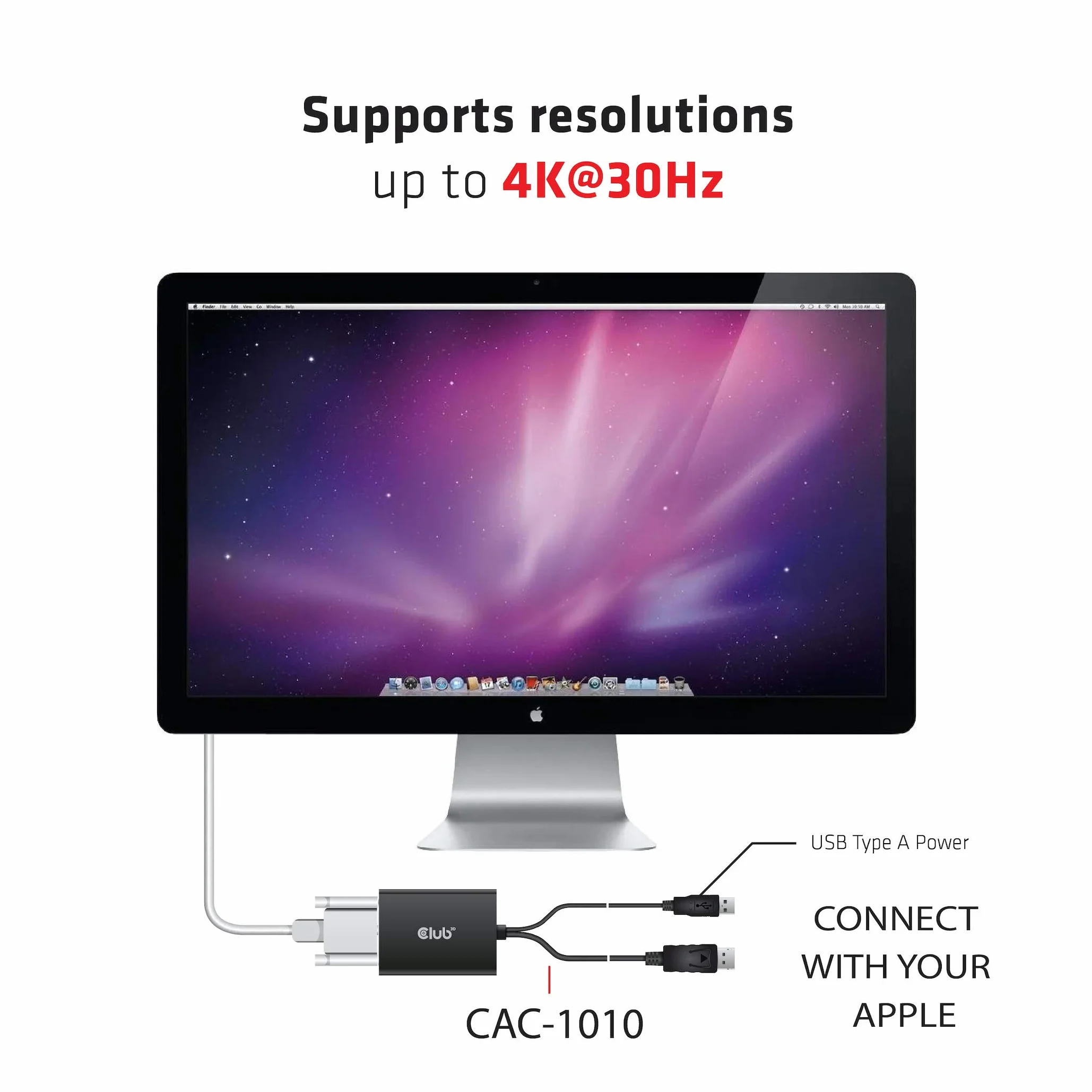 Club 3D Adapter DisplayPort do DVI-D Dual Link HDCP aktywny czarny