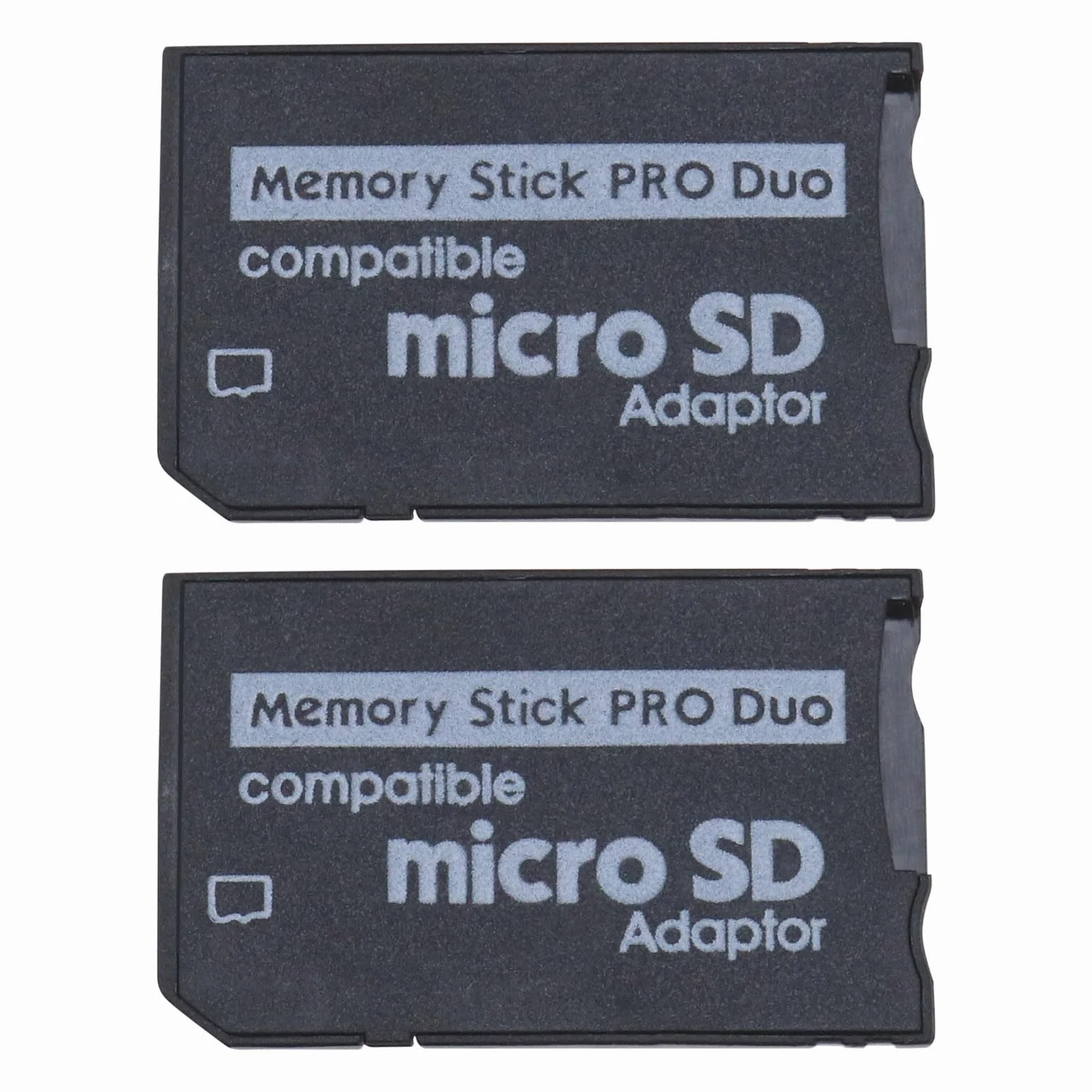 Zestaw 2 adapterów kart pamięci Micro SD do Pro Duo, kompatybilny z aparatami Sony PSP Console 1000 2000 3000