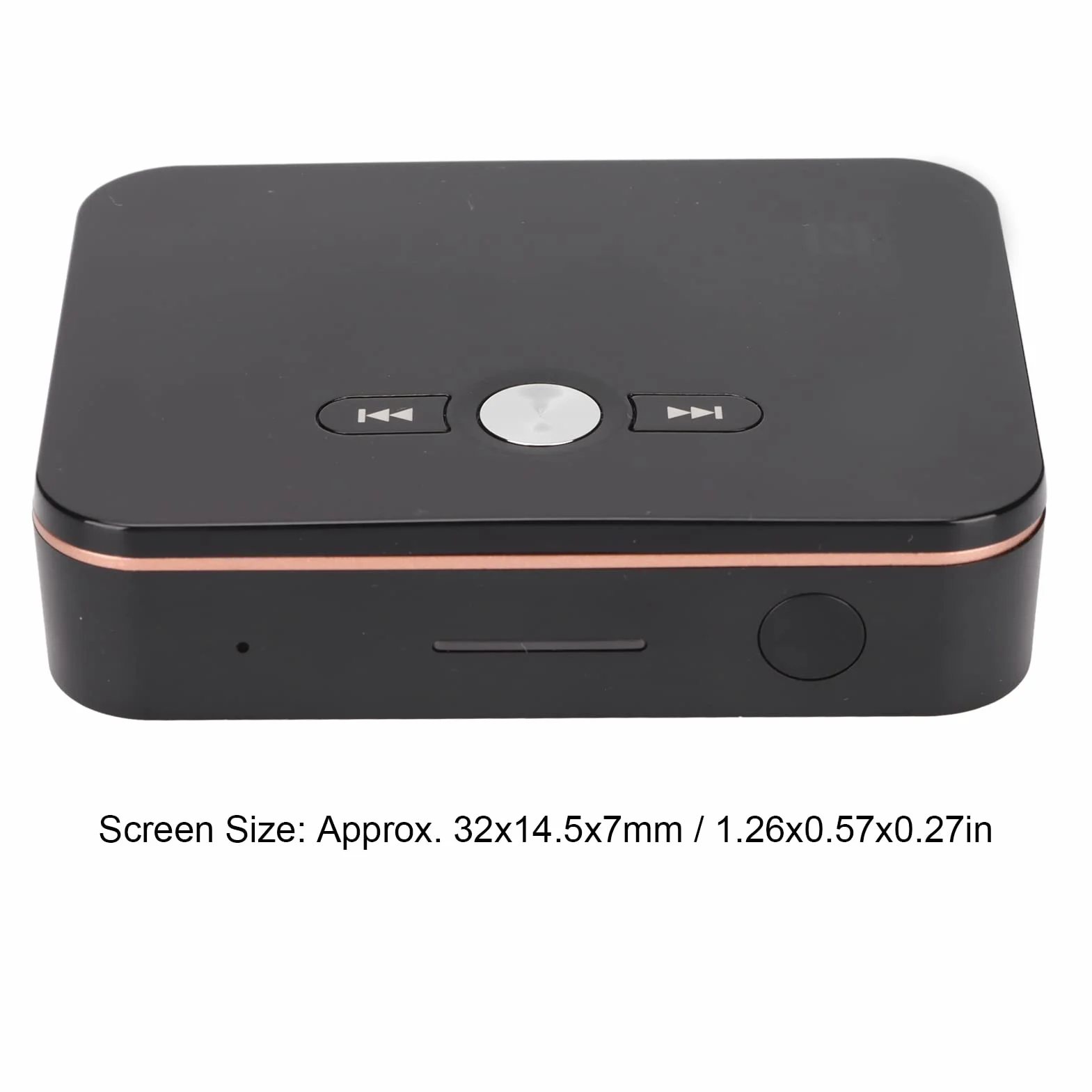 ciciglow Odbiornik Bluetooth M8 5.0, cyfrowy wyświetlacz, adapter Bluetooth z niskim opóźnieniem, wbudowany akumulator 500 mAh, cyfrowe włókno szklane, koaksjalny, ulepszenie funkcji NFC
