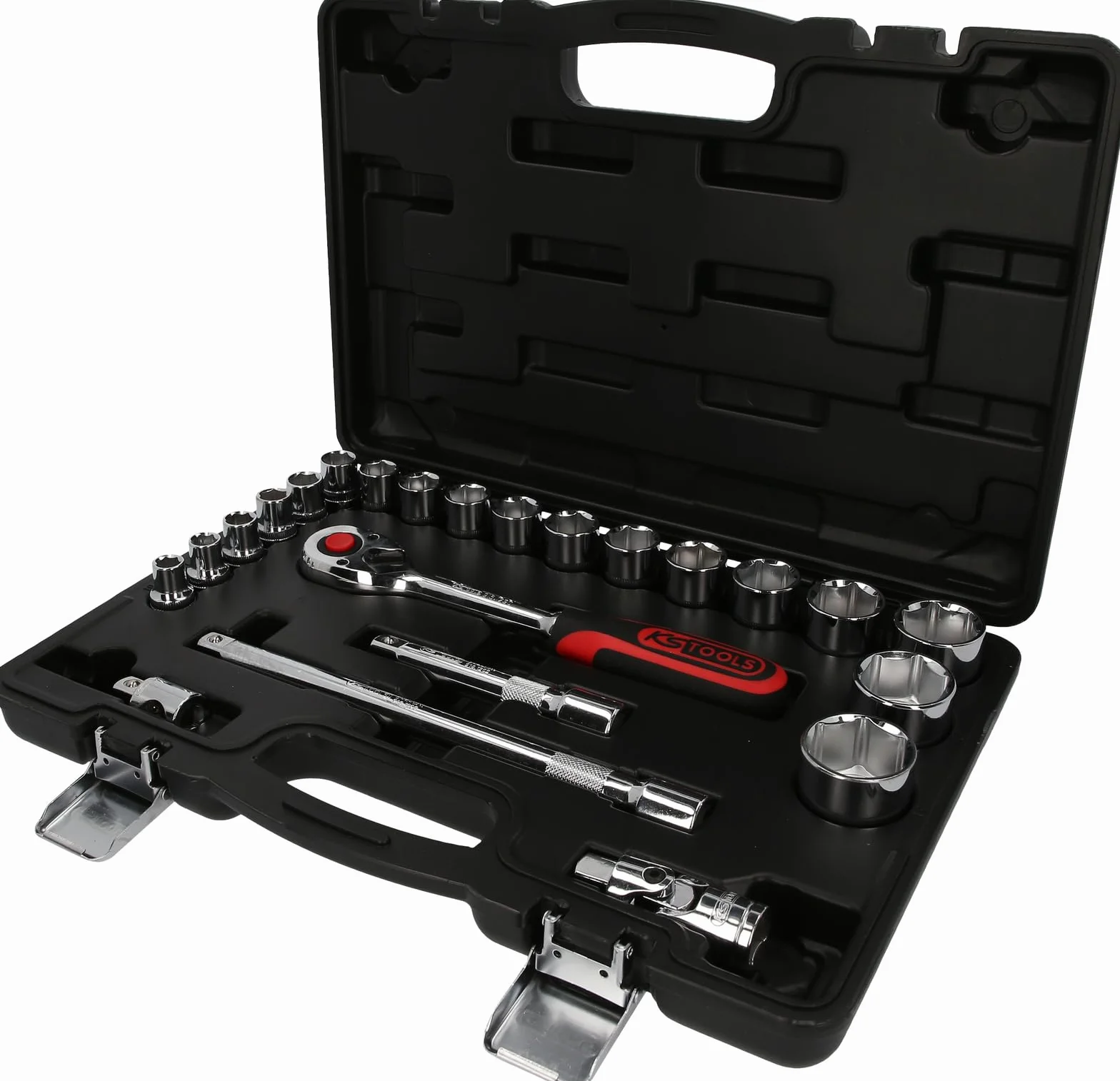 KS Tools 918.0623 CHROMEplus Zestaw podw. kluczy nasadowych,23-szt, 1/2"