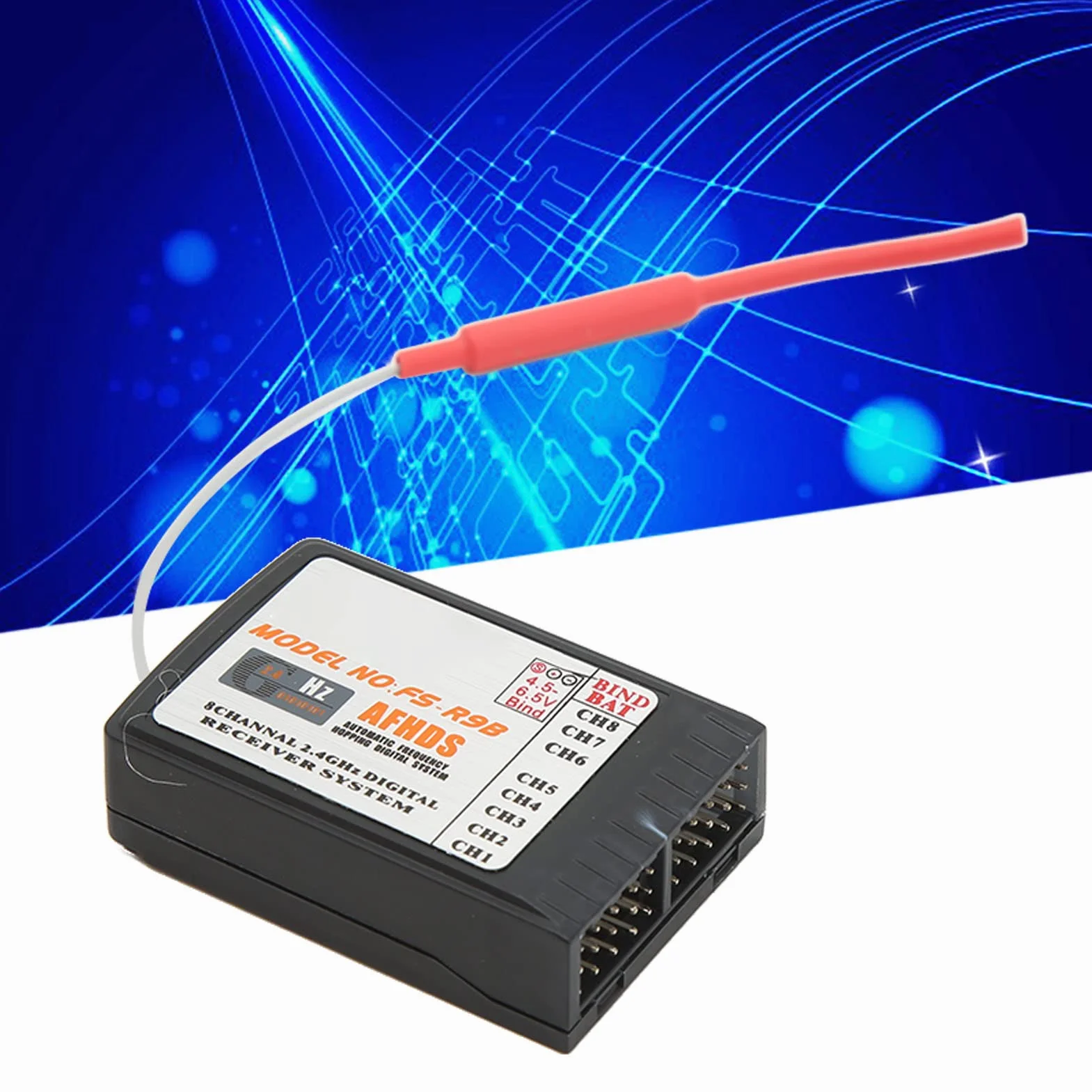Odbiornik FS Szybka odpowiedź 2,4 GHz 8-kanałowy Odbiornik RC dla FSTH9X FST6 FSGT2B FS CT6B Zdalnego Sterowania