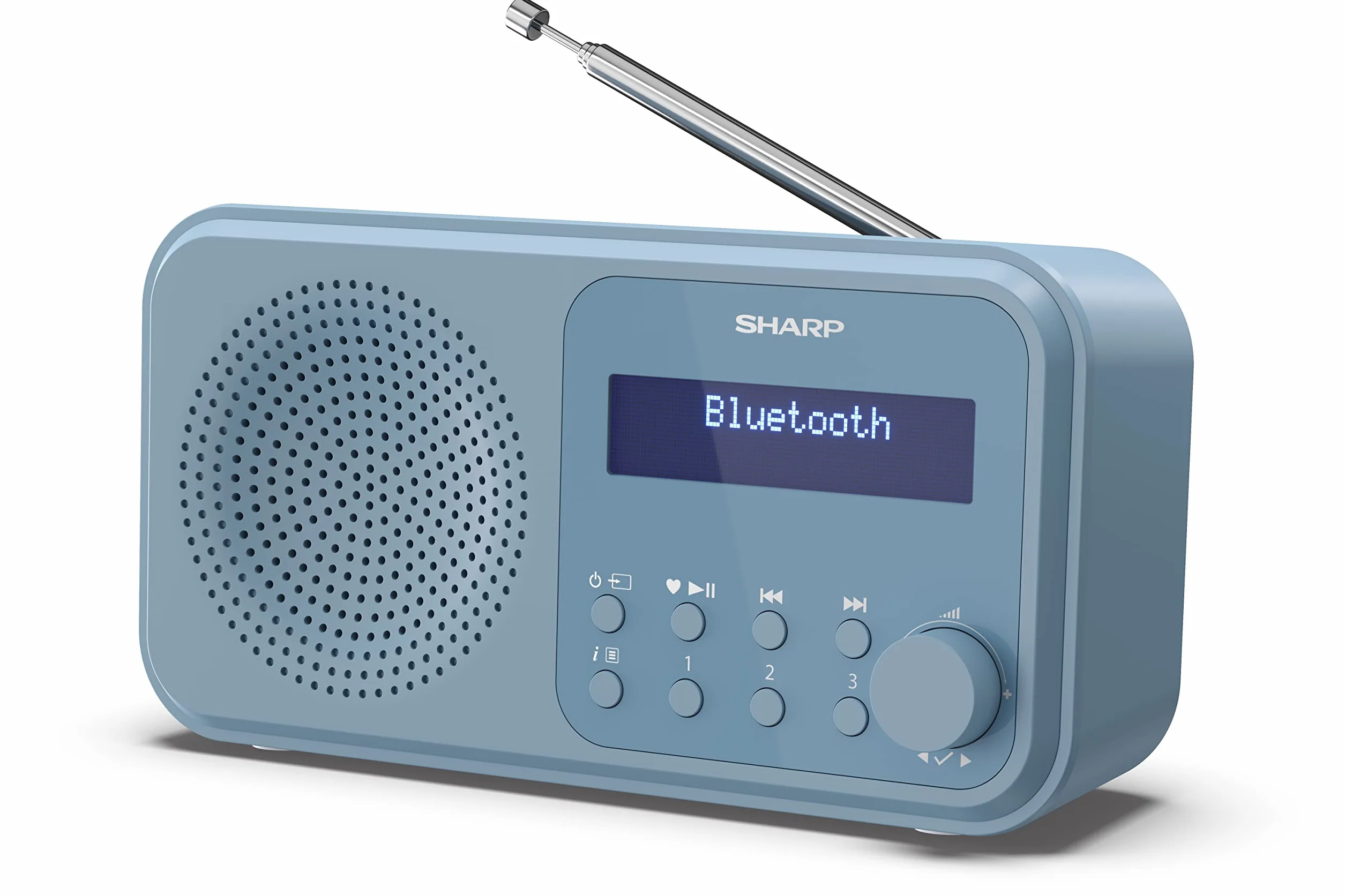 SHARP DR-P420 przenośne radio cyfrowe DAB/DAB+ FM RDS USB Bluetooth 5.0 niebieskie
