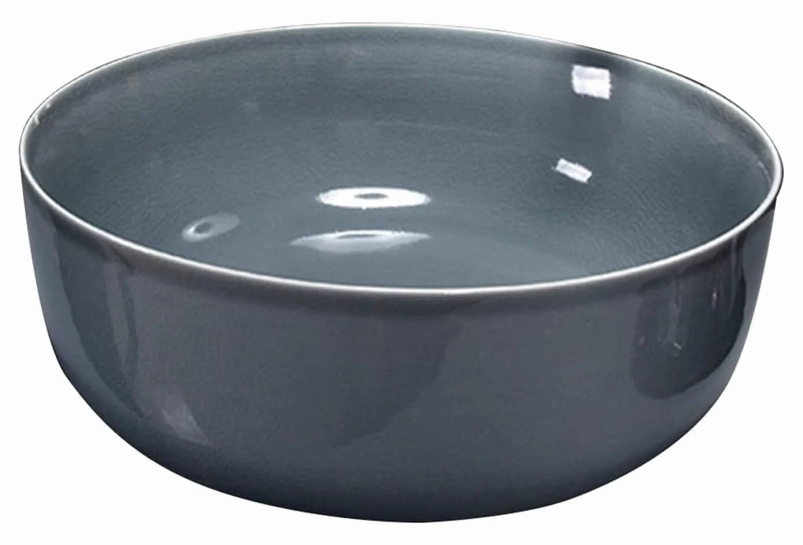Ceramiczna Umywalka Łazienkowa, Umywalka Nablatowa, Szara, Okrągła, Ceramiczna Umywalka Nablatowa, Gładka, 42 * 42 * 14 Cm, Umywalka W Stylu Minimalistycznym