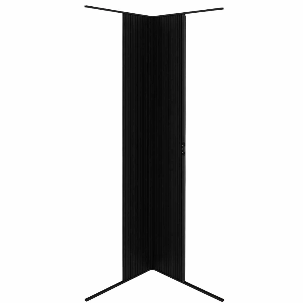 Tambour drzwi do kabiny prysznicowej, czarne, 2000 mm x 600 mm, zamykane zamknięcie, 2 x klucze, wodoodporne kampera, kampera, kampera, zestaw gąsienic elastycznych, przycinana obudowa przesuwna, klej