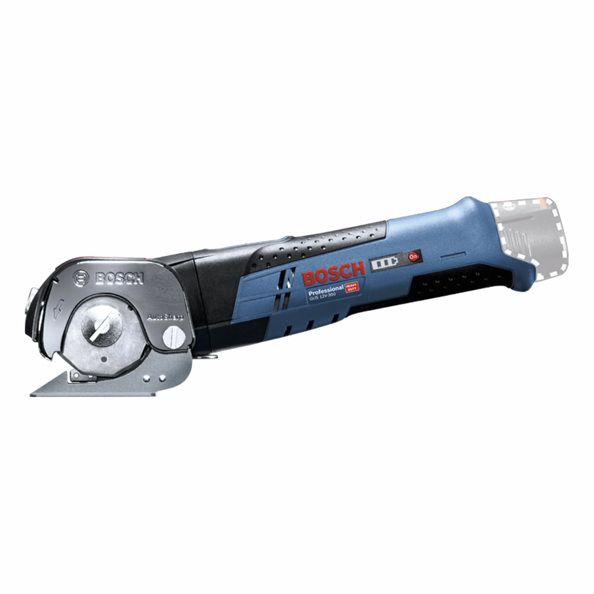 Bosch Professional system 12V: akumulatorowe nożyce uniwersalne GUS 12V-300 (bez akumulatorów i ładowarki, opakowanie kartonowe)
