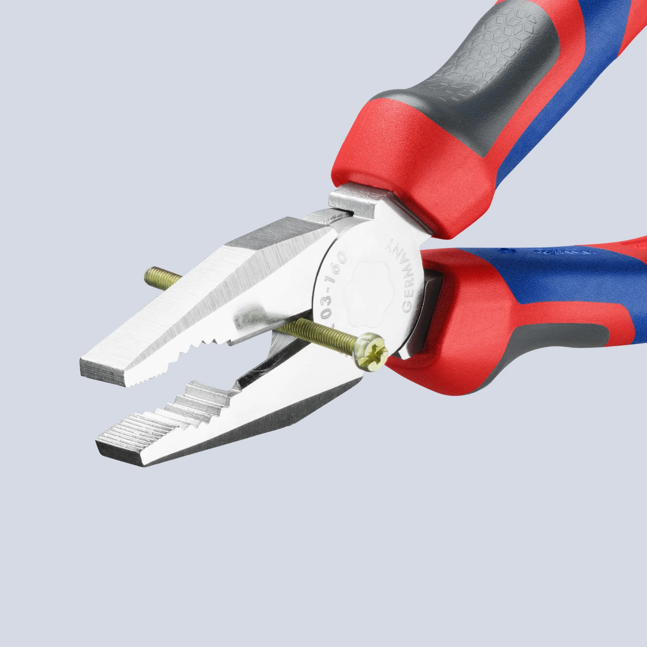 KNIPEX Szczypce uniwersalne chromowany z rękojeściami Comfort 160 mm, 03 05 160