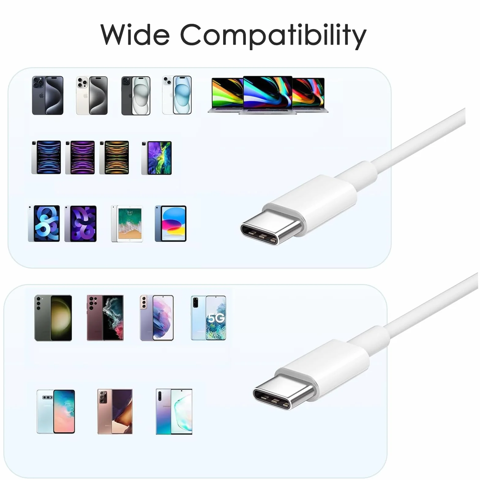 Szybka Ładowarka 20 W USB C z Kablem do iPhone 16/15/15 Pro/15 Pro Max/16 Plus, iPad Pro, iPad Air, iPad Mini