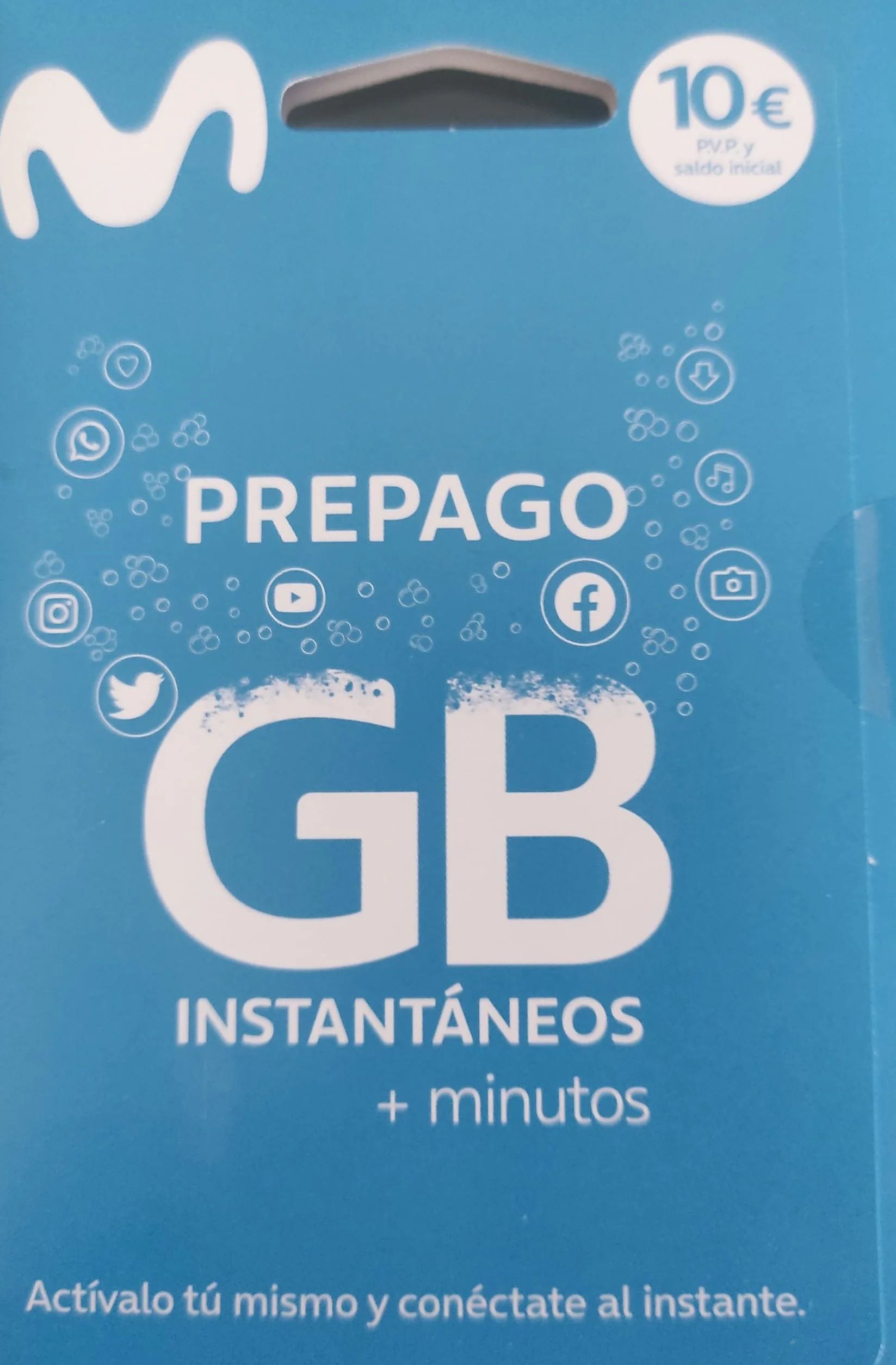 Movistar Prepaid karta SIM z 10 € kredytem