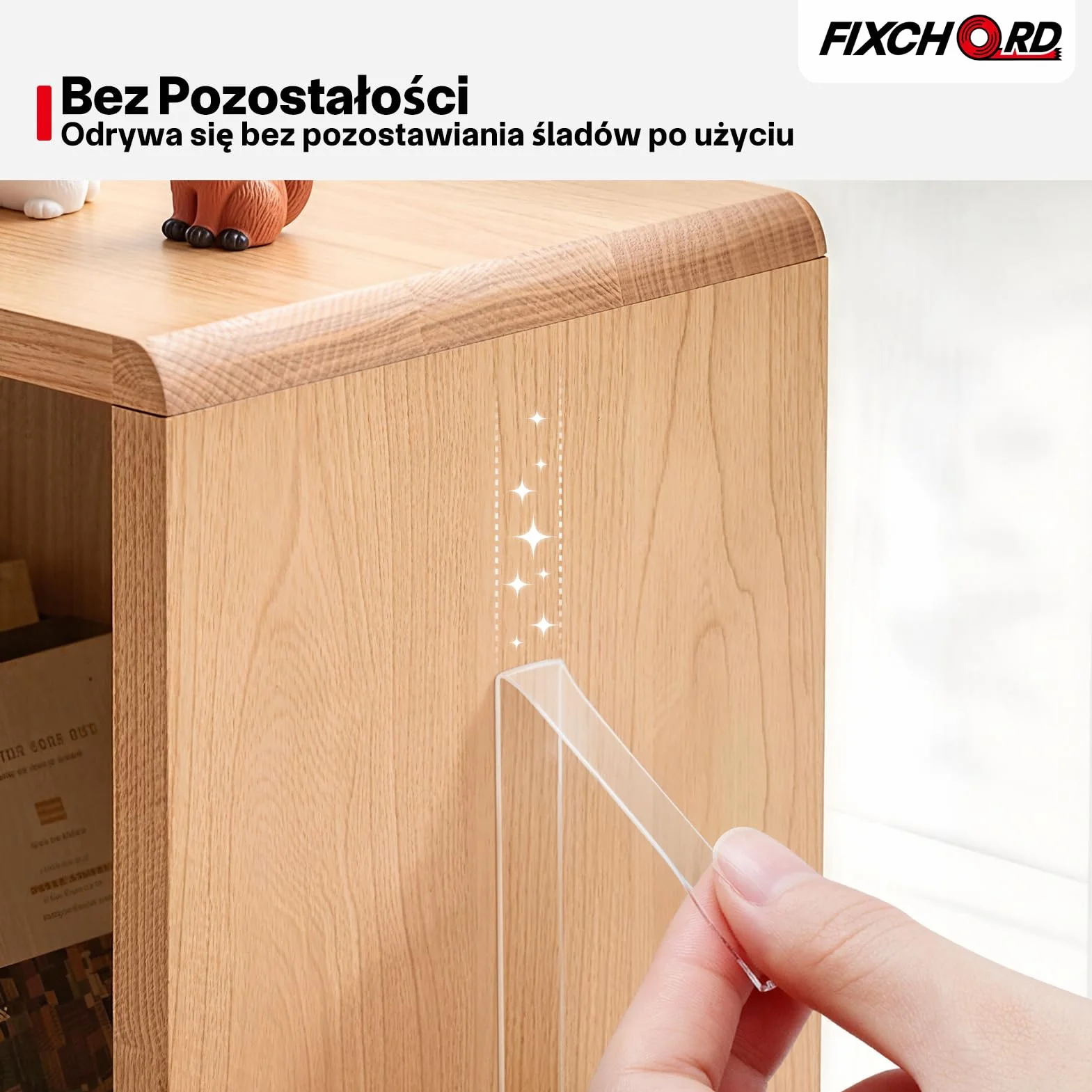 Taśma Dwustronna, Tasma Dwustronna Mocna, Klejąca Przezroczysta, Usuwalna Taśma Klejąca do Ściany/Dywan/Drewno 3m*1cm