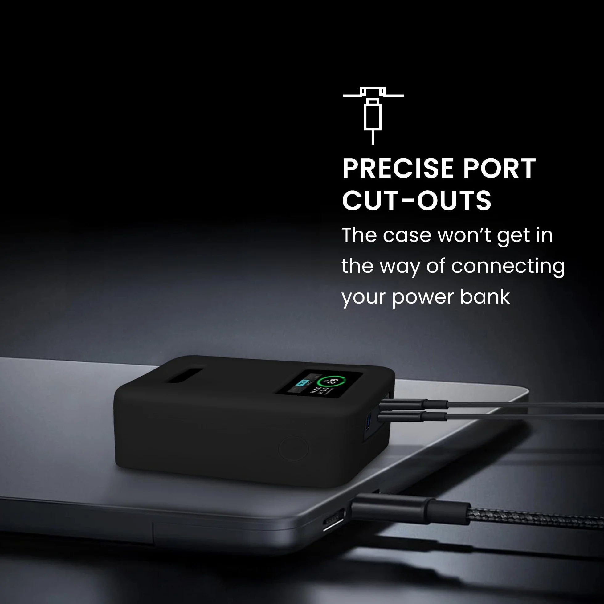 kwmobile Etui silikonowe do Anker Prime Power Bank 20000mAh - czarna