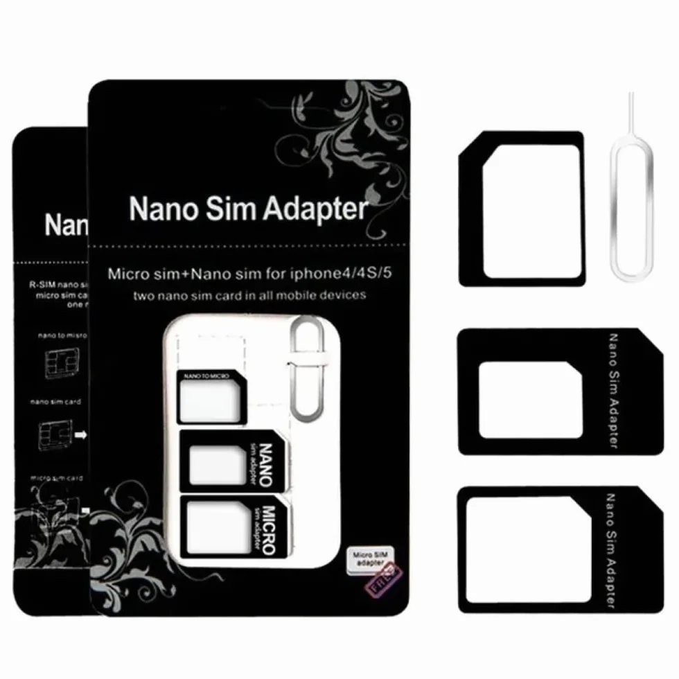 Adapter noosy 3 w 1 Nano SIM Micro SIM SIM czarny