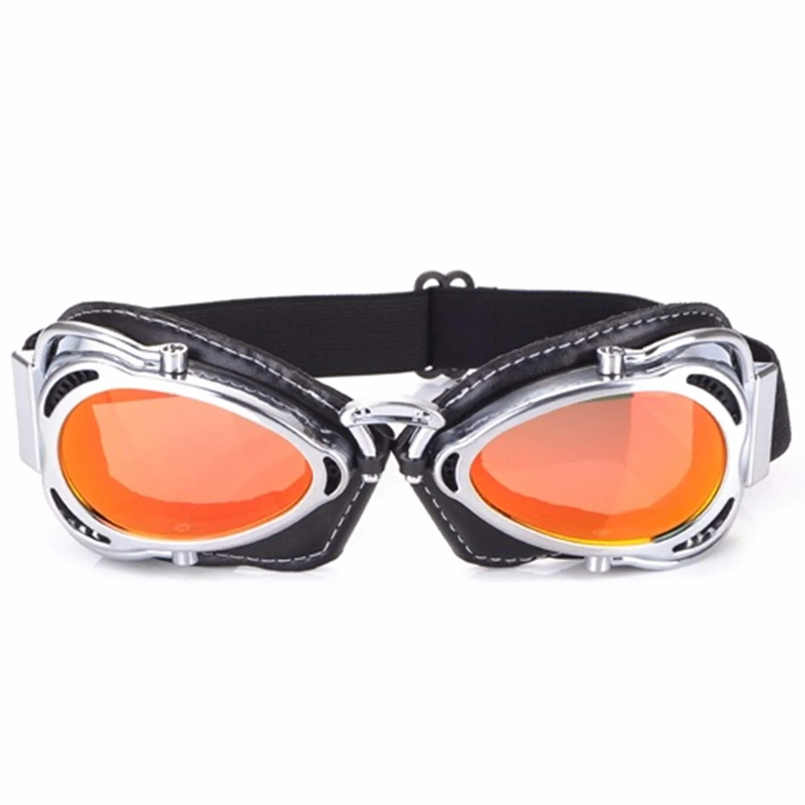 Okulary motocyklowe MTB - Wielokolorowe okulary ochronne do jazdy na skuterze, motocrossie i w terenie, wiatroszczelne i pyłoszczelne