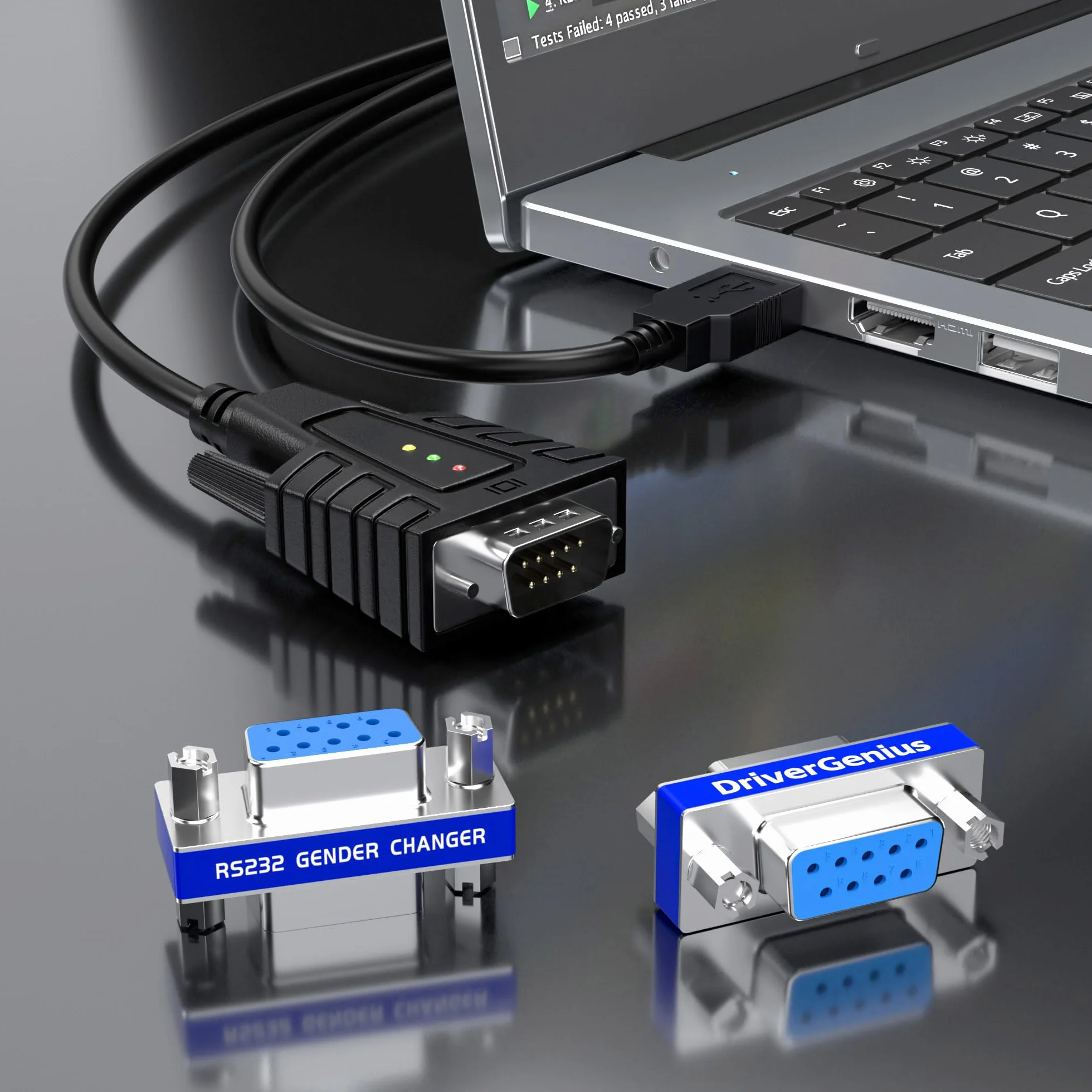 DriverGenius Przejściówka Szeregowa DB9 RS232 Żeńska–Żeńska RS232F2F-2A 2 szt.