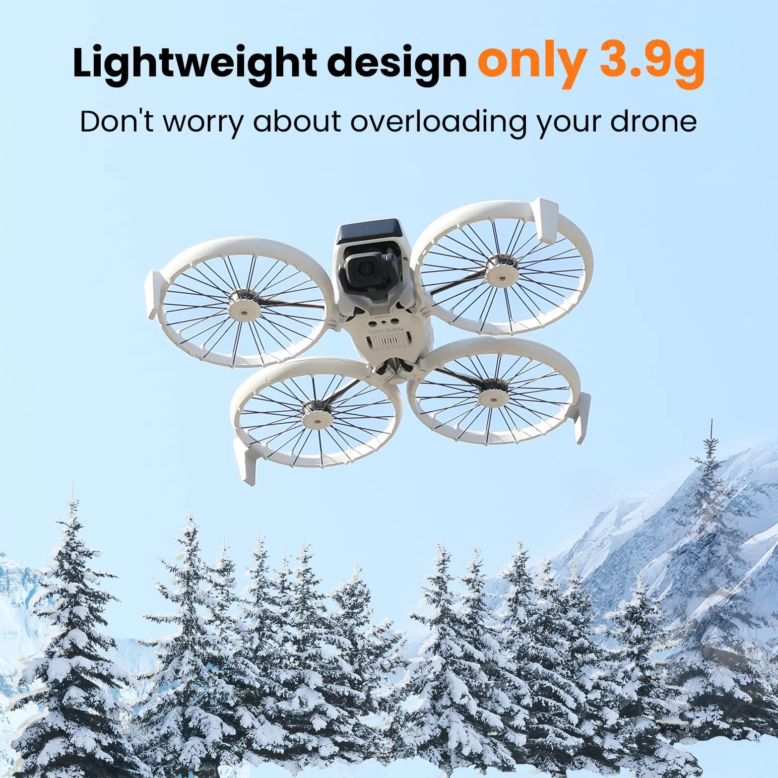 Uchwyt podwozia do DJI Flip, tylny stelaż do lądowania, przedłużenie drona, podwozie tylne, nogi statywu, ochrona gimbala