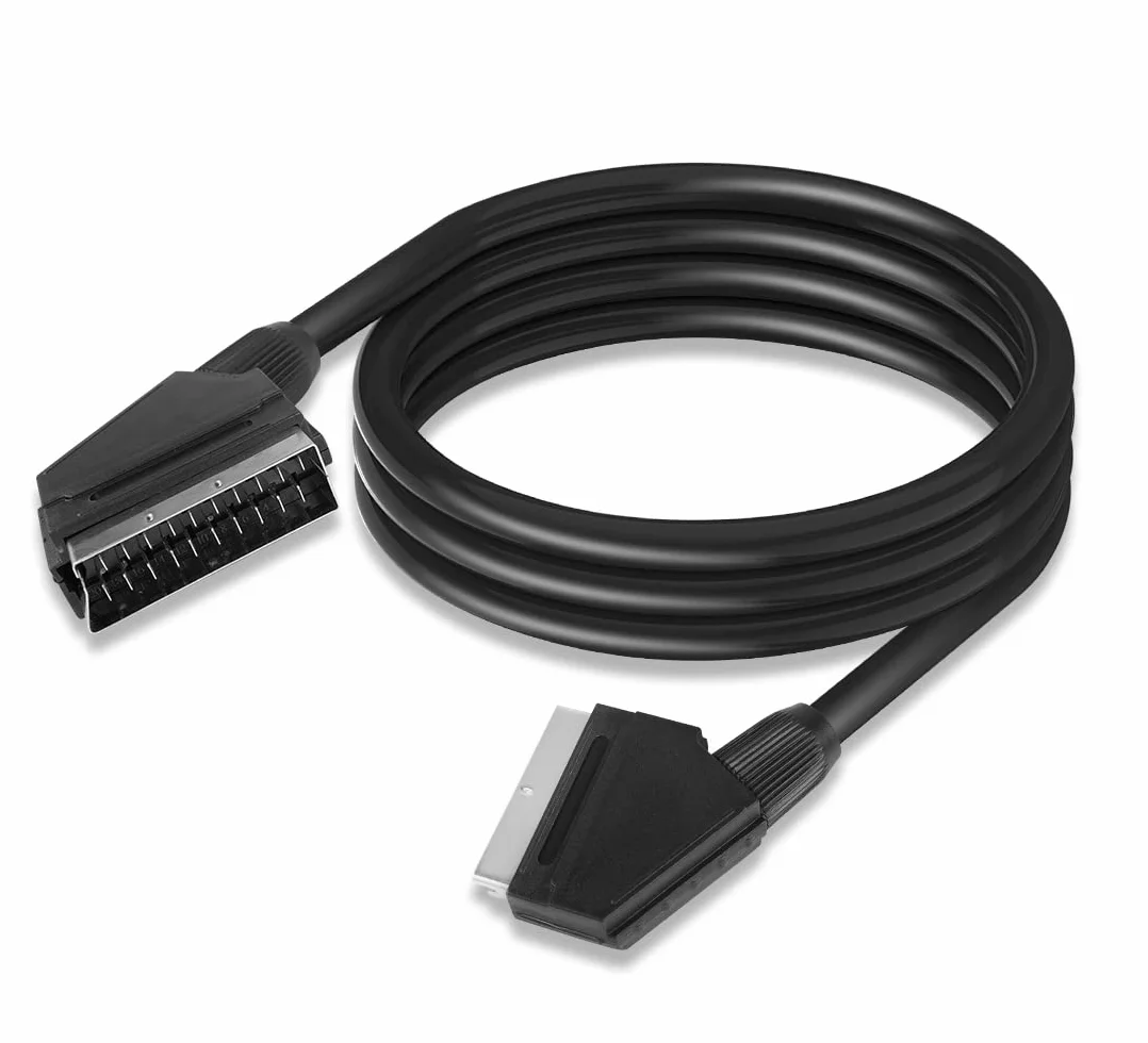 YAODHAOD SCART Kabel ocynkowany 1,5 m 21-biegunowy Full HD