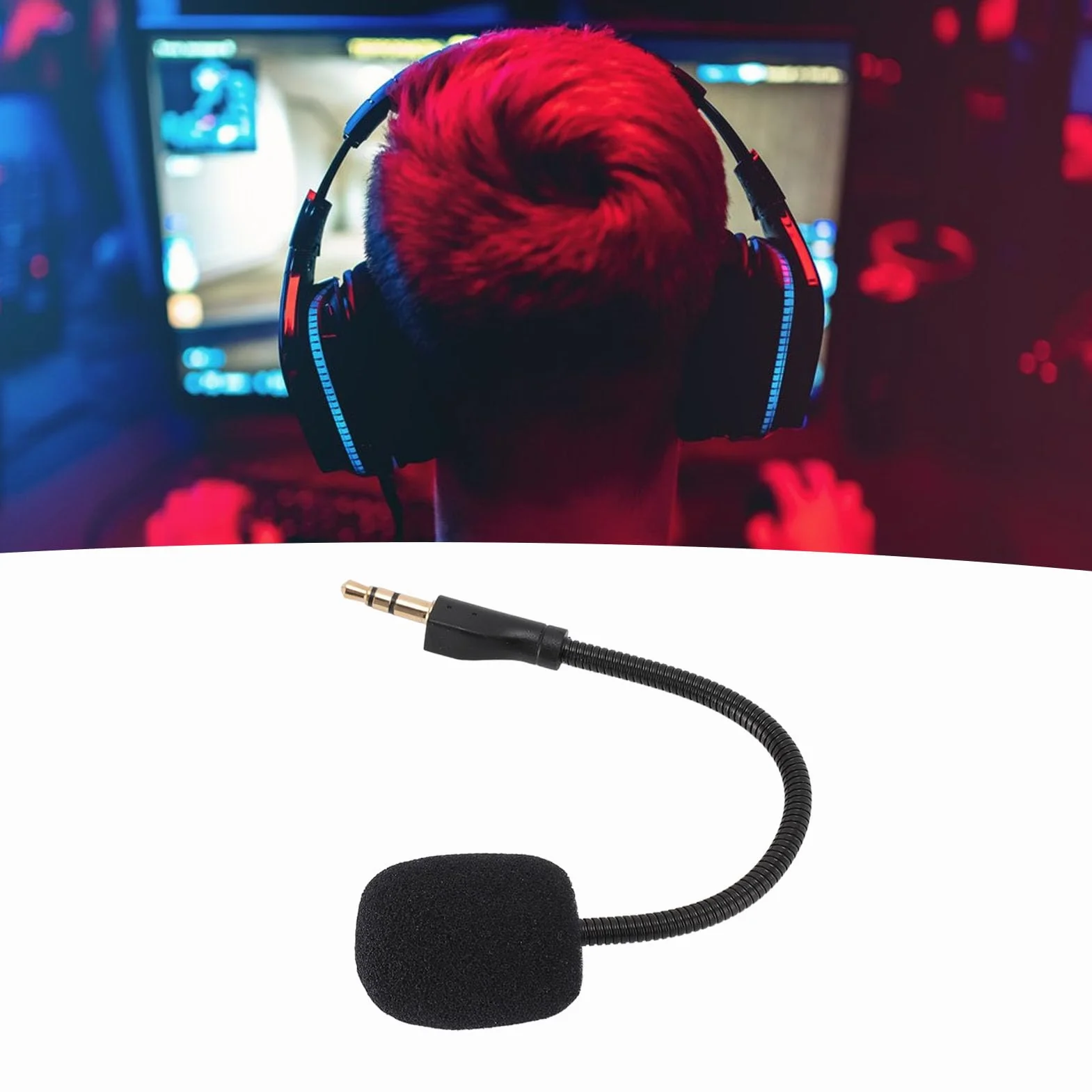 Zamienny Mikrofon do G PRO/G PRO X Bezprzewodowych Zestawów Słuchawkowych, Pozłacana Wtyczka 3,5 mm