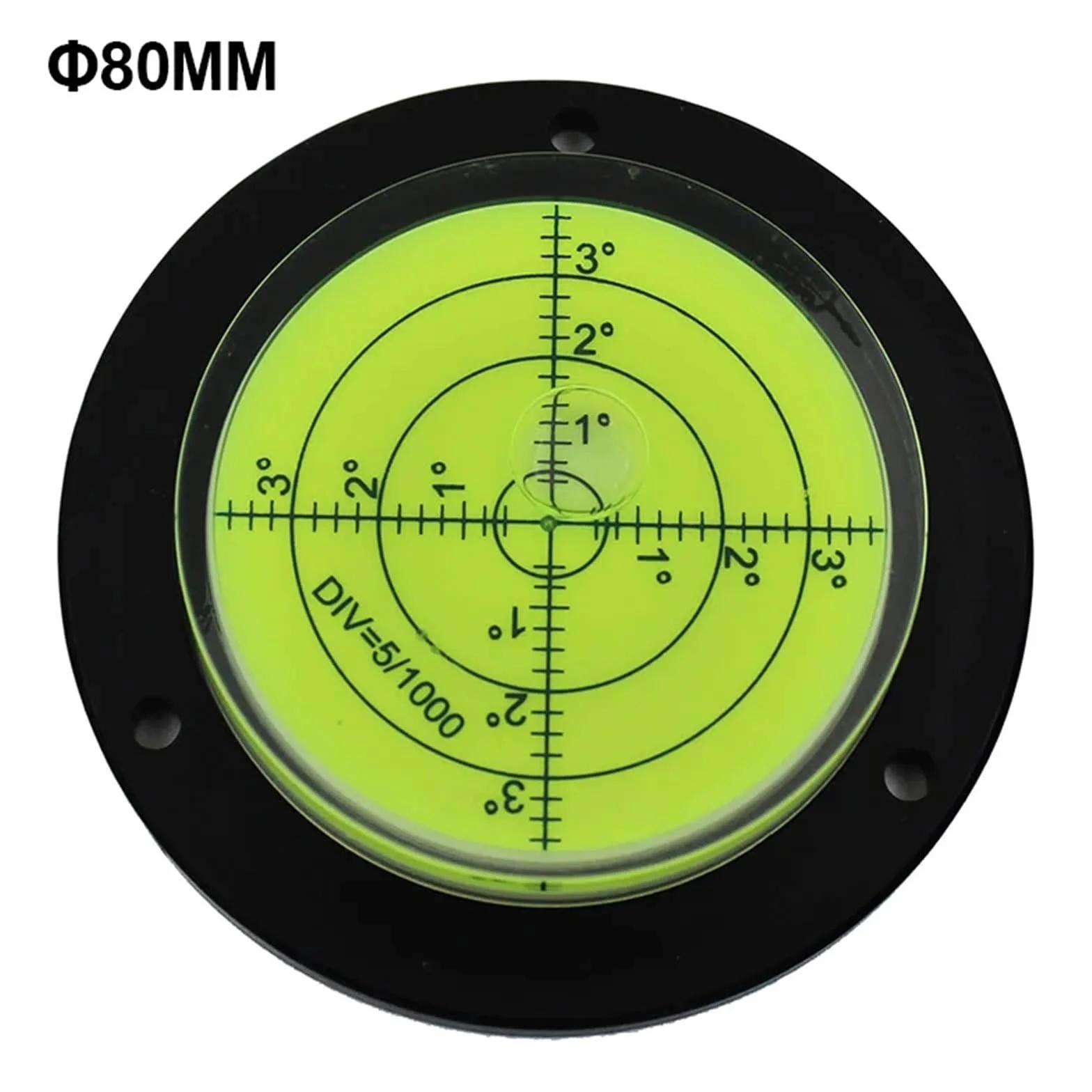 Okrągły niwelator z otworami montażowymi, średnica 50 mm-100mm, 1 sztuka | 1 szt. okrągły poziomica z otworami montażowymi średnica 50 mm - 100 mm (podwozie - DIA-60 mm)