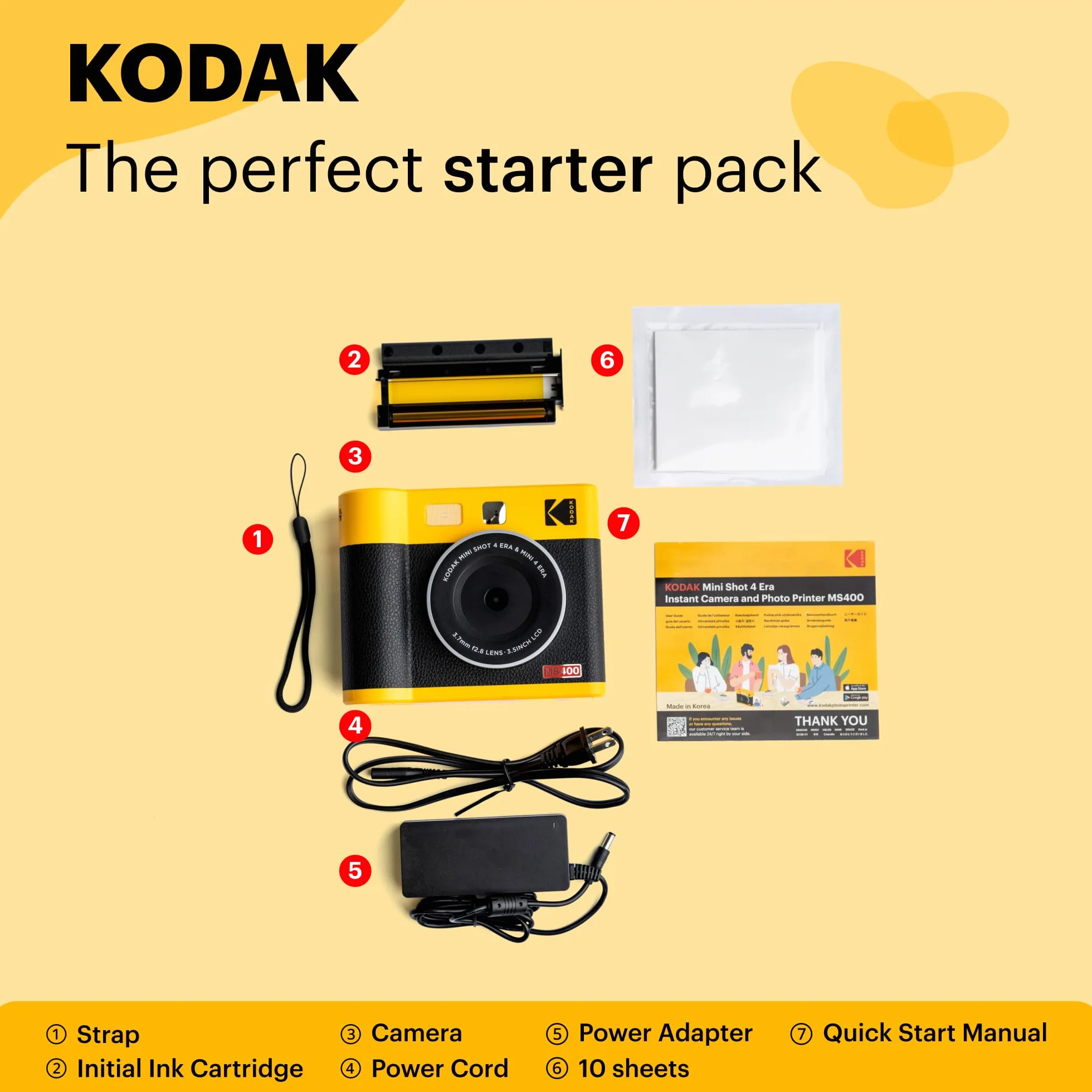 KODAK Cam Mini Shot 4 Era Black 4x4