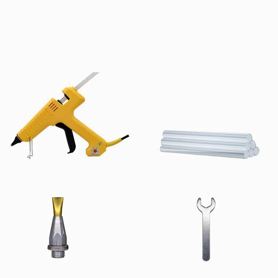 Pistolet Do Kleju Na GorąCo Profesjonalny Pistolet Do Klejenia Na Gorąco O Mocy 250 W Z Regulacją Temperatury O Dużej Mocy Zestaw Pistoletów Silikonowych Za Pomocą Kleju W Sztyfcie 11 MM 2.0 MM Miedzi