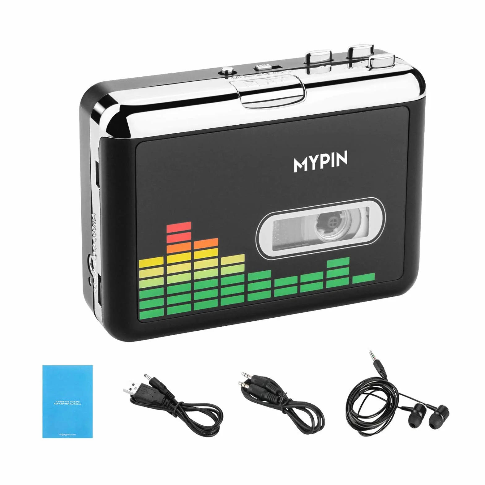 Przenośny odtwarzacz kasetowy USB MP3 konwerter magnetofon na pendrive